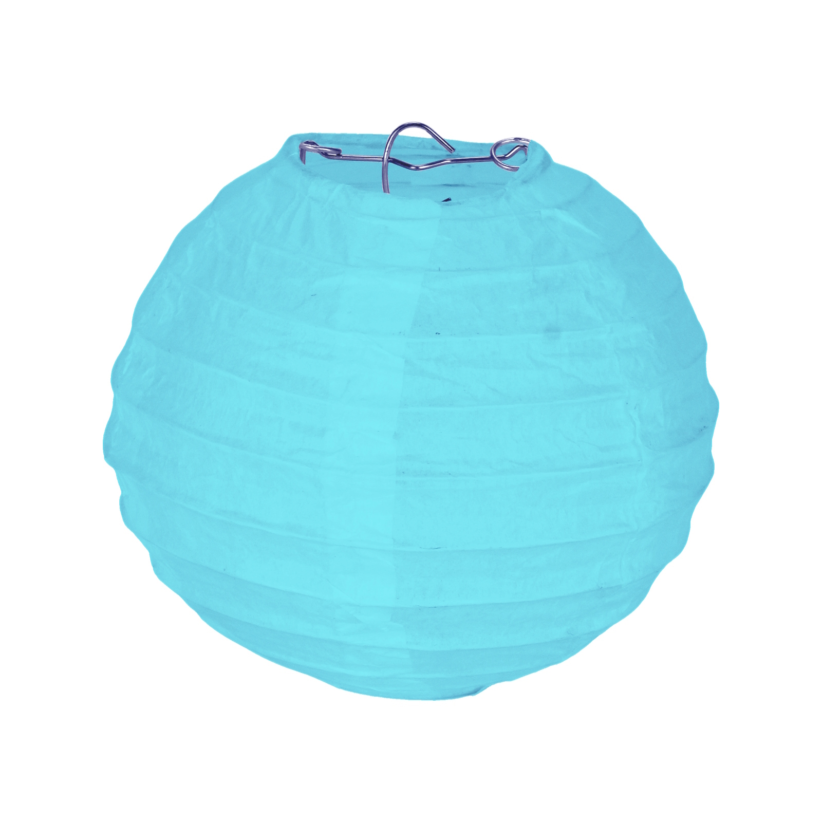 Light Blue Round Paper Lantern 12cm 