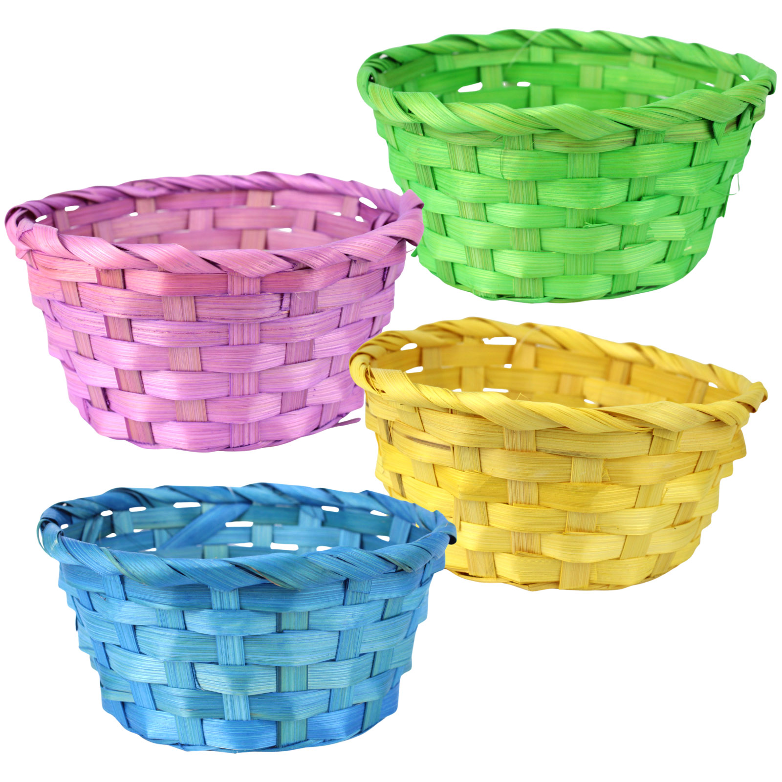 Small Round Woven Easter Gift Basket (1 Only) 
