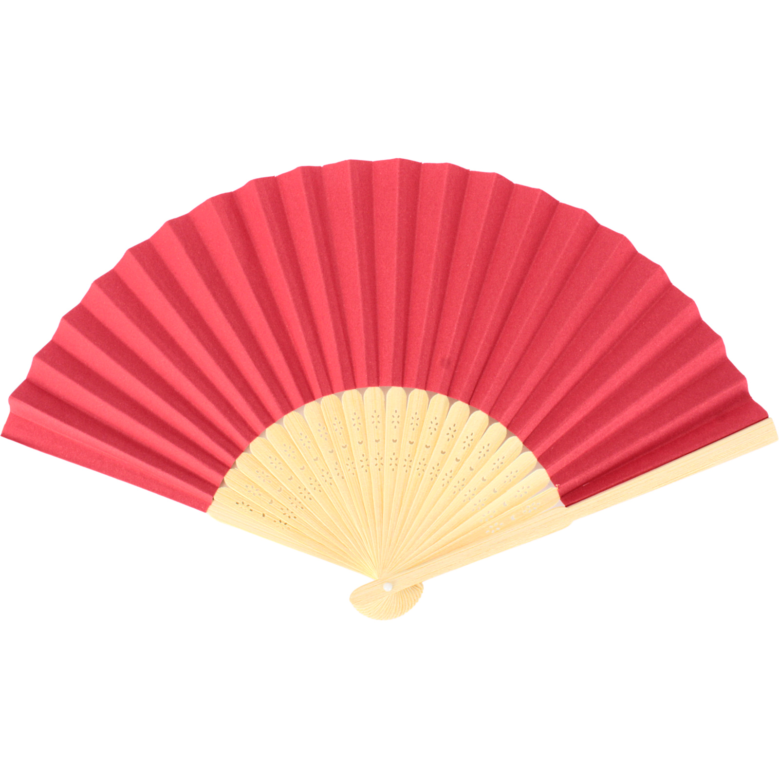 Red Paper Hand Held Fan