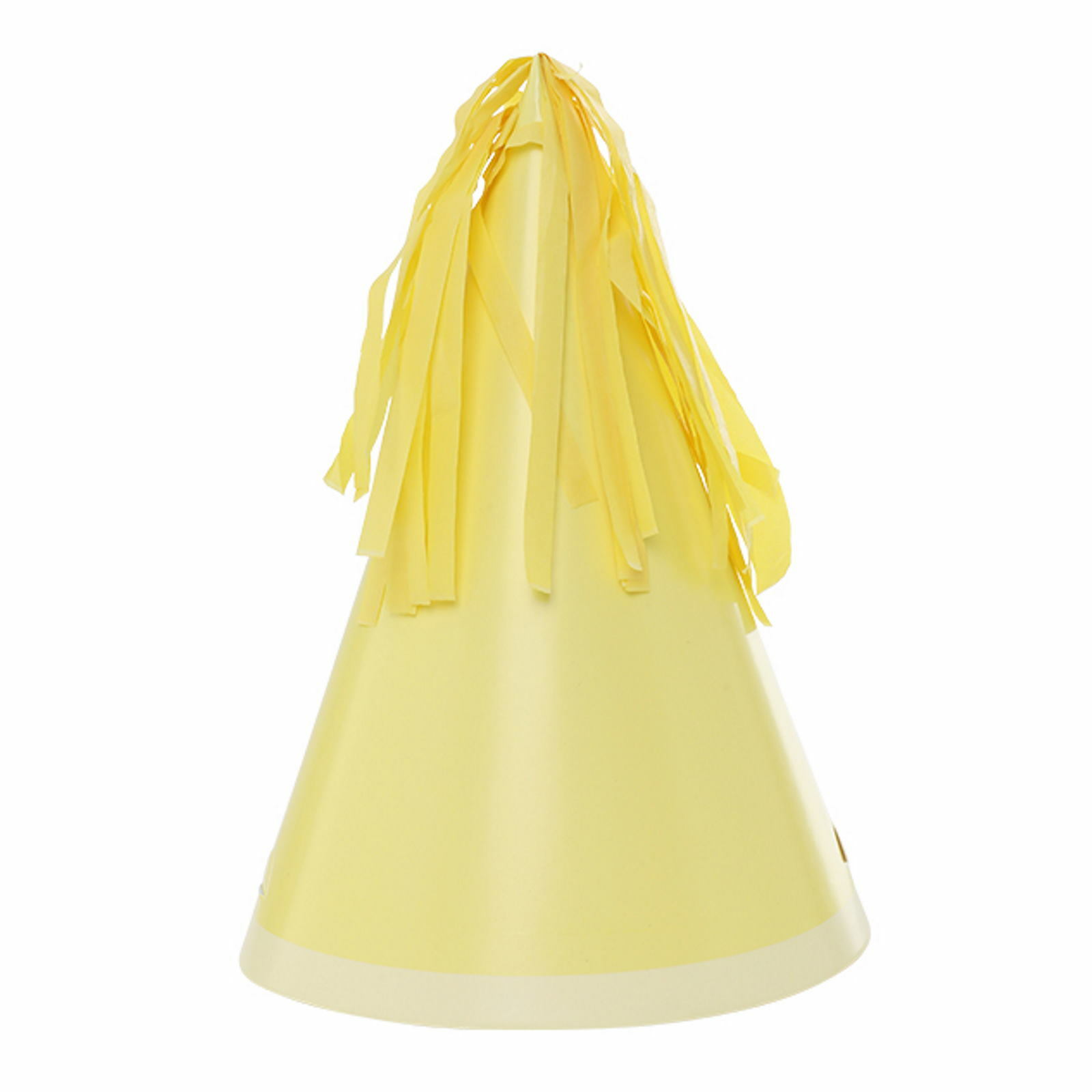 Pastel Yellow Tassel Topper Party Hats (Pack of 10)