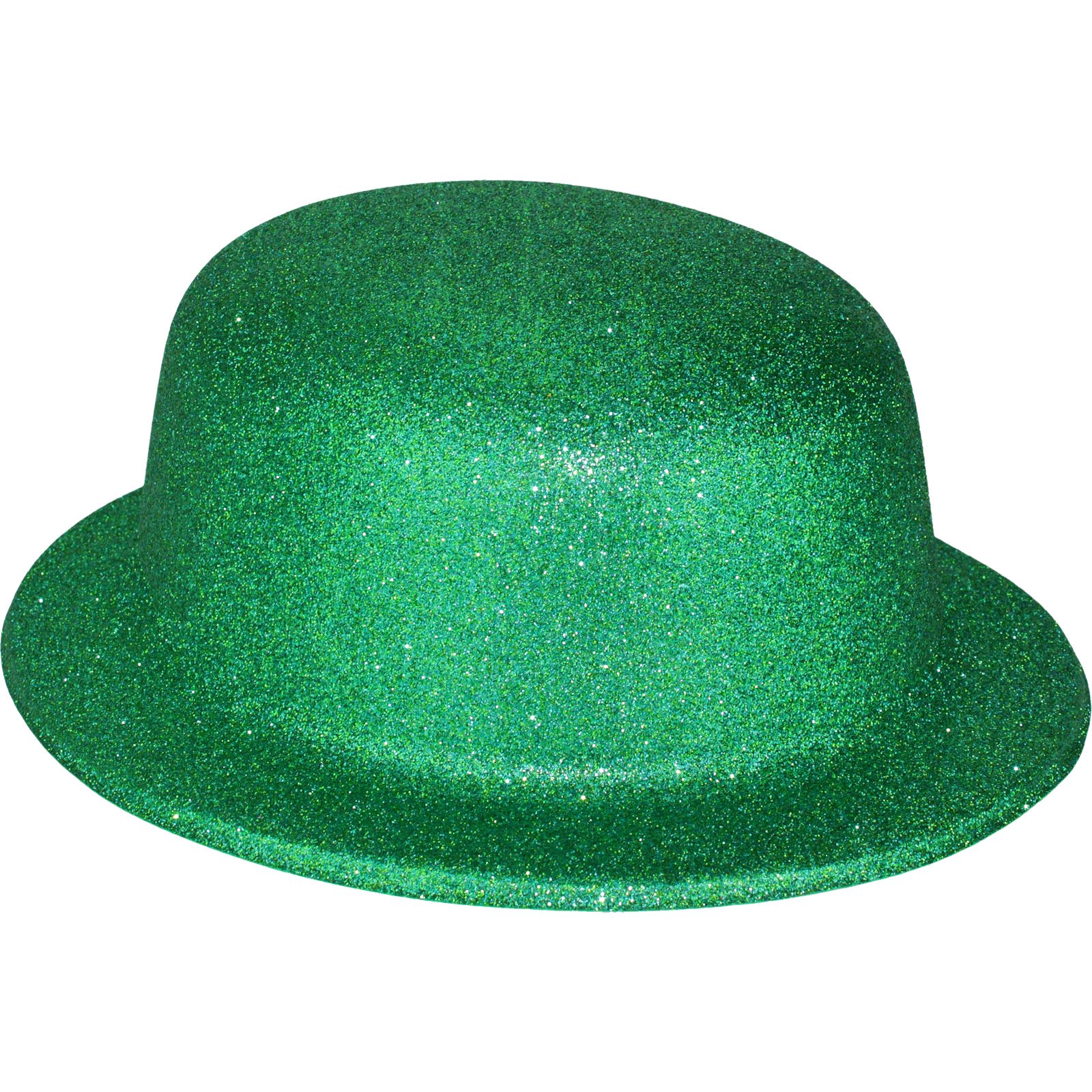 Green Glitter Bowler Hat