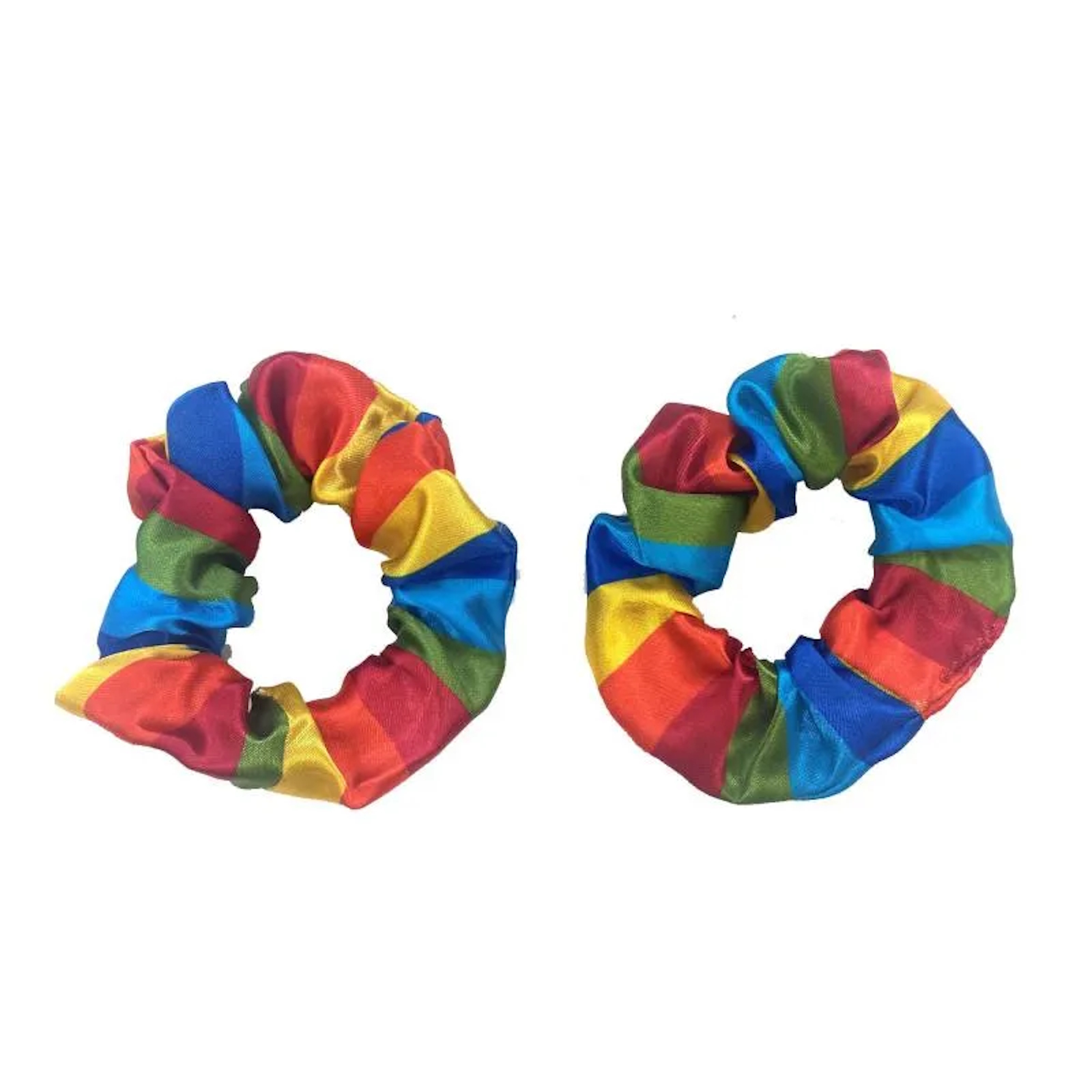 Rainbow Hair Scrunchies Costume Accessory Pack of 2