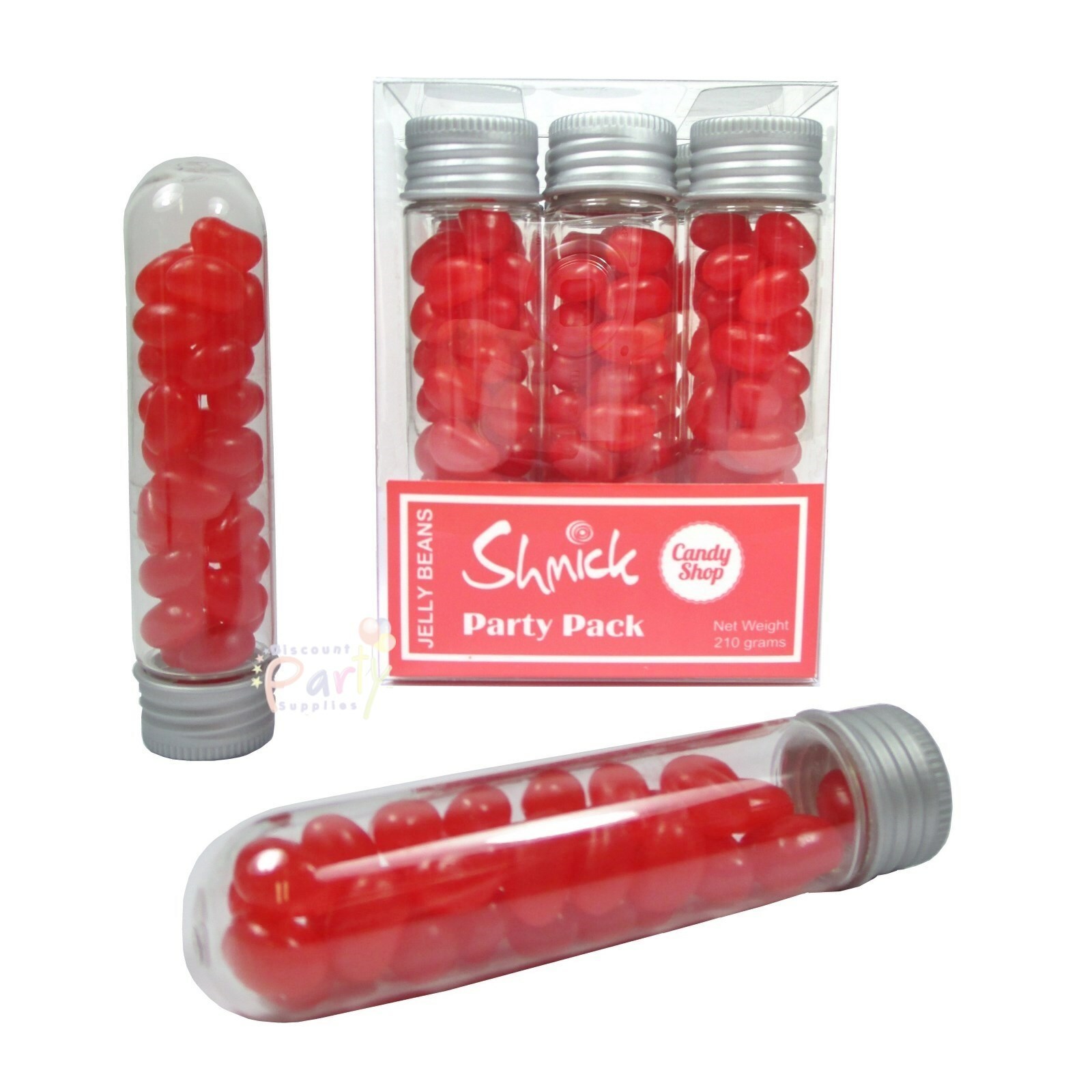 Red Jelly Bean Test Tubes (Pack of 6)