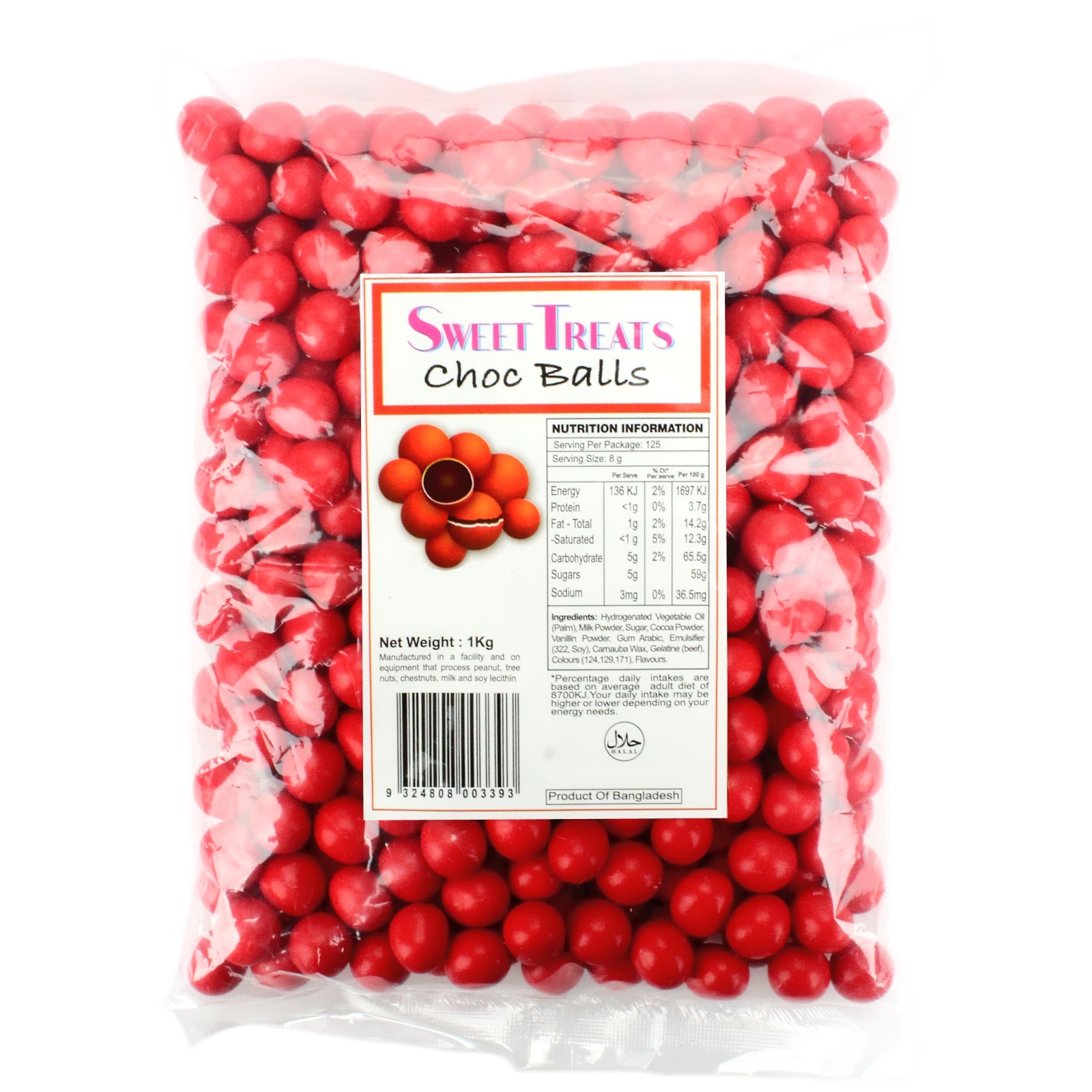 Red Chocolate Balls (1kg)
