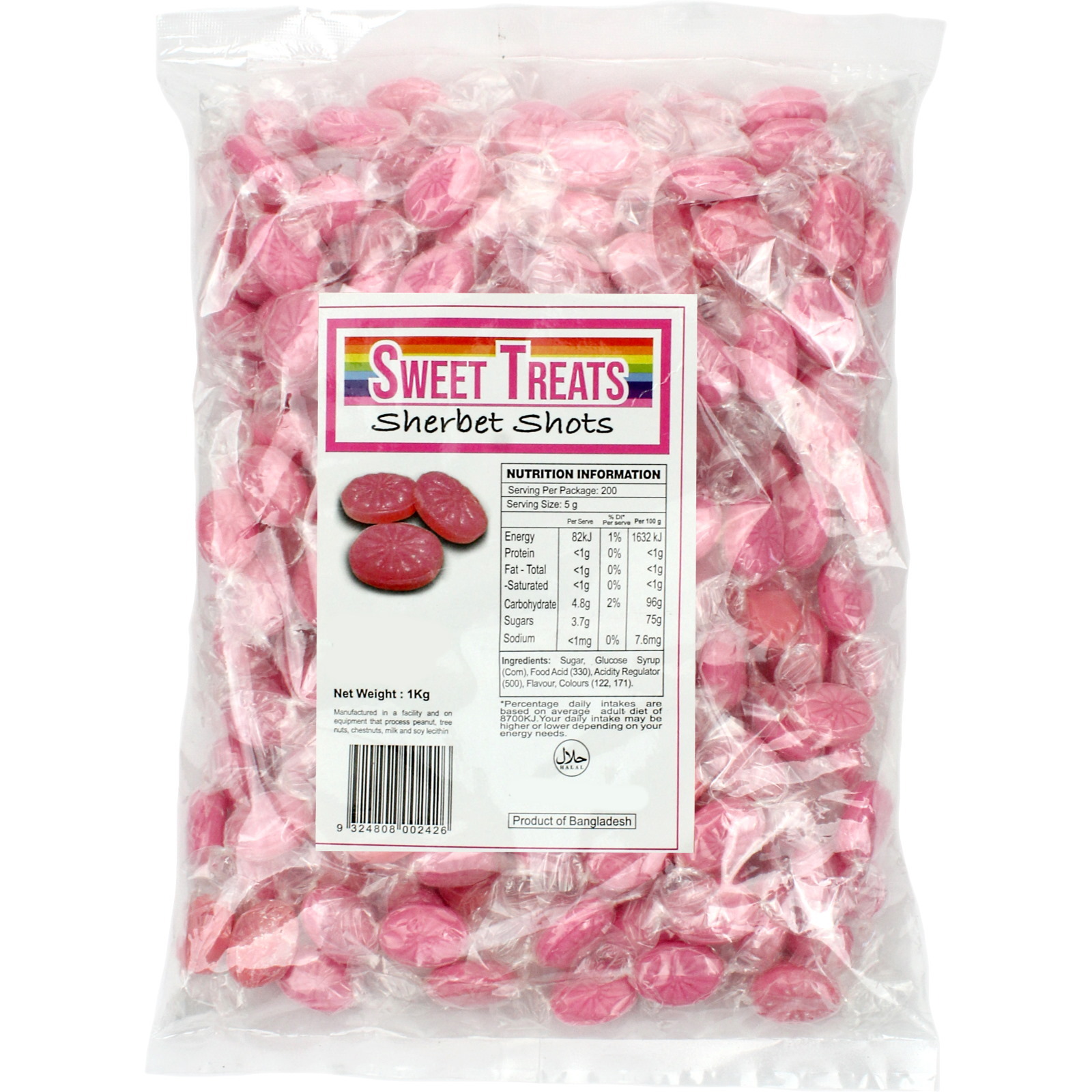 Pink Sherbet Shots (1kg)