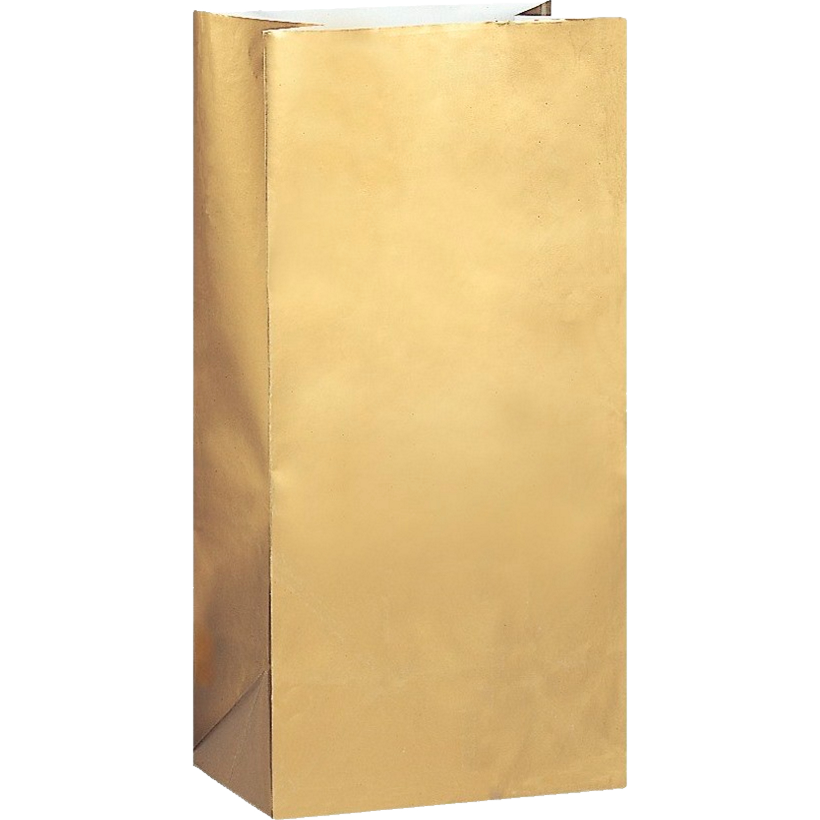 Gold Paper Party Bags (Pack of 10)