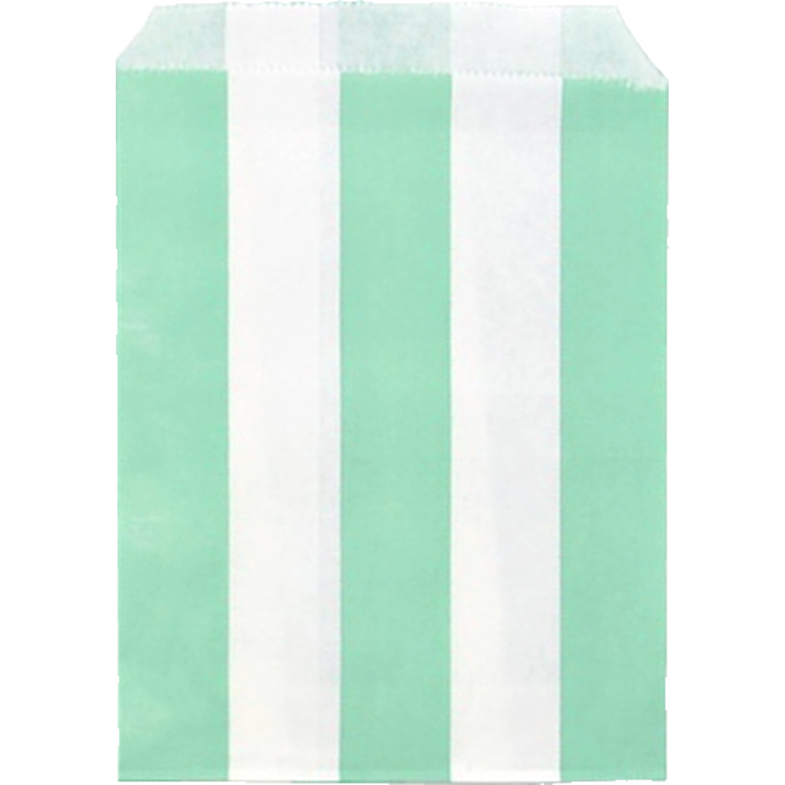 Mint Green and White Stripe Paper Lolly/Treat Bags (Pack of 18)