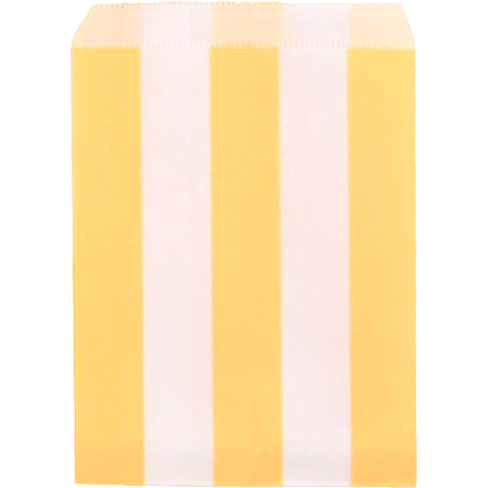 Light Yellow and White Stripe Paper Lolly/Treat Bags (Pack of 18)