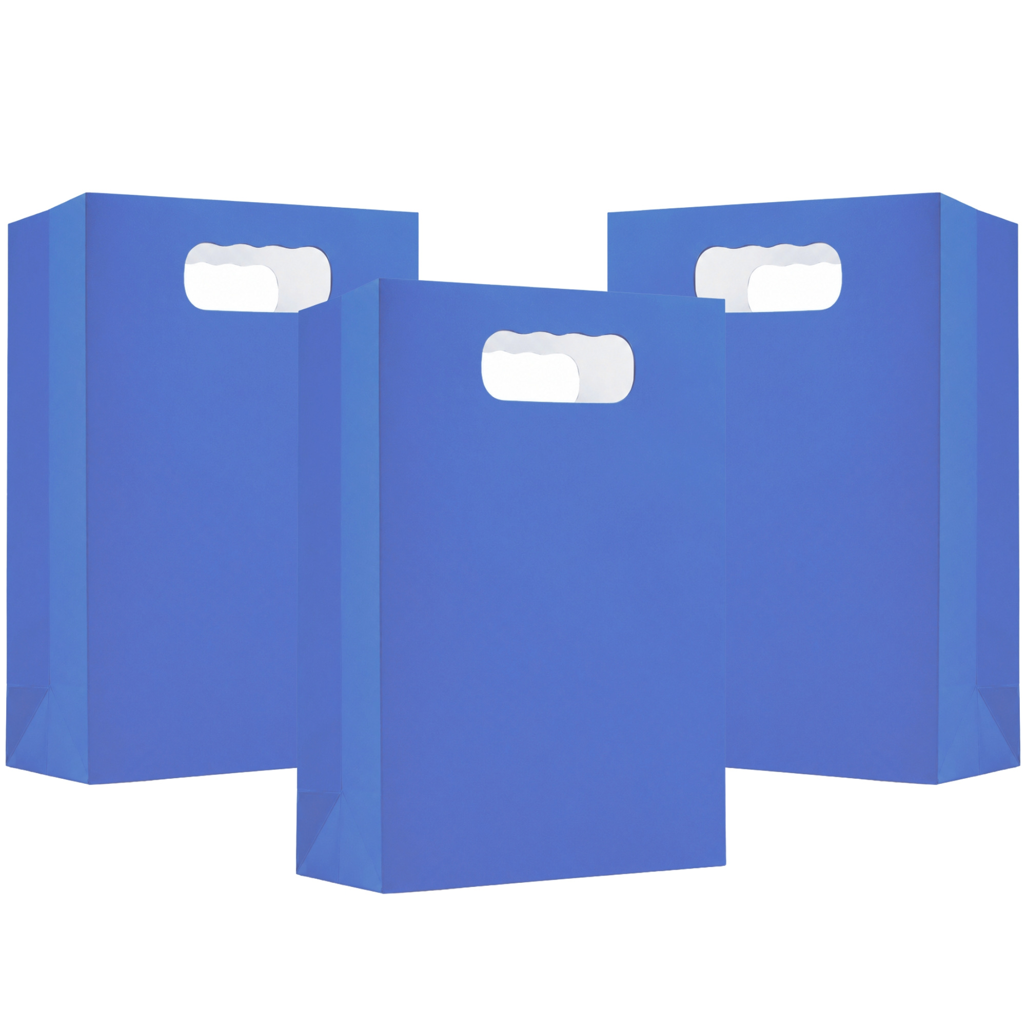 Royal Blue Paper Treat Bags 18cm (Pack of 6)