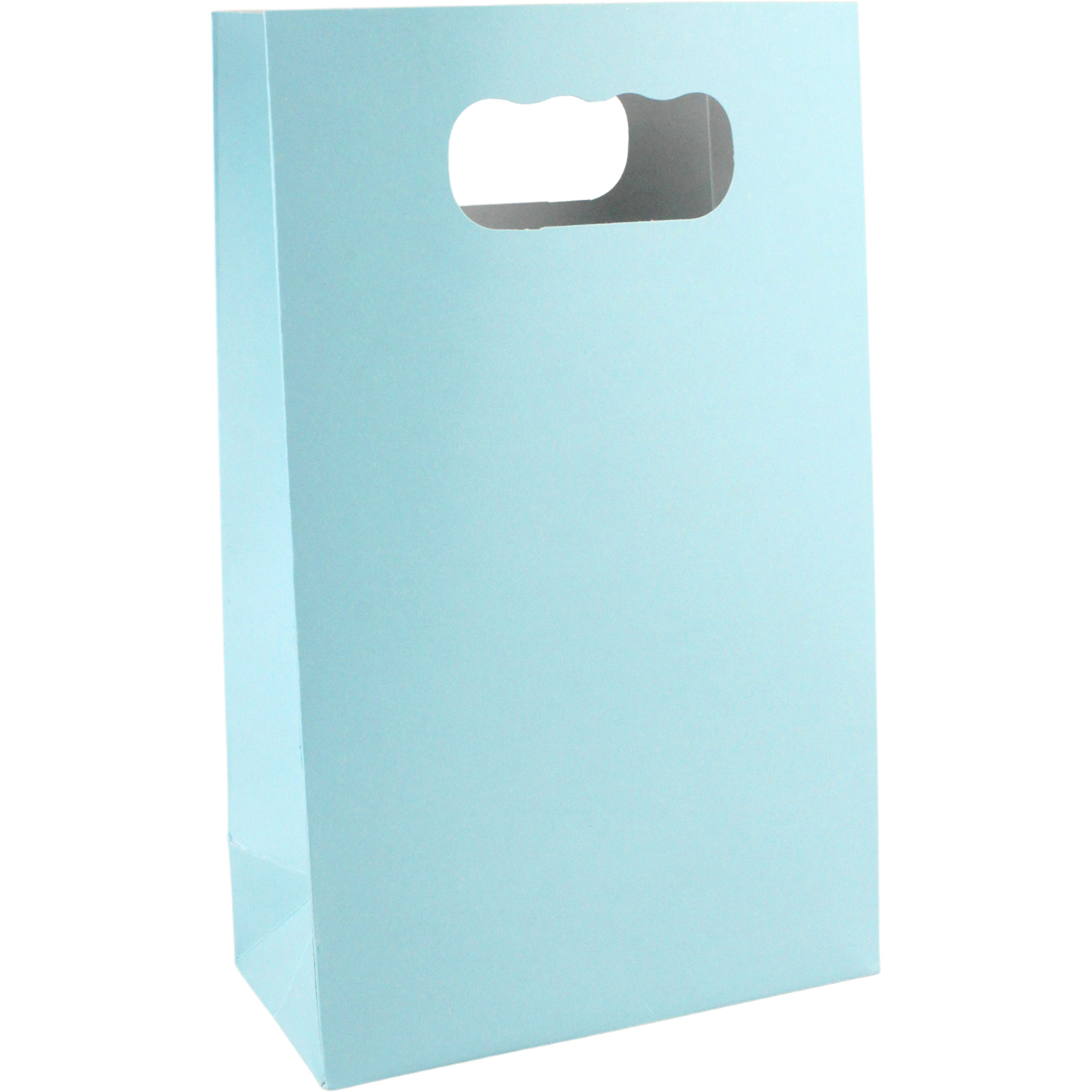 Light Blue Paper Gift Bags 18cm (Pack of 6)