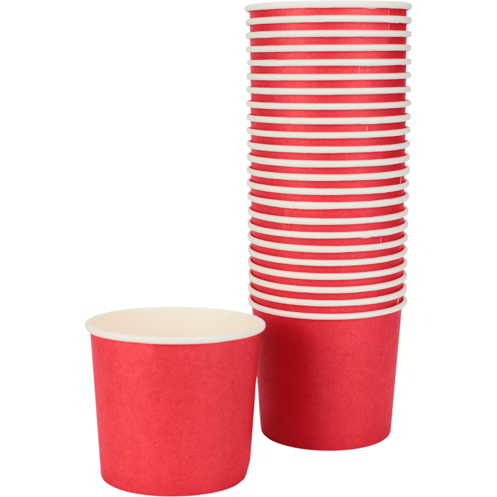 Red Ice Cream Cups 354ml (Pack of 24)