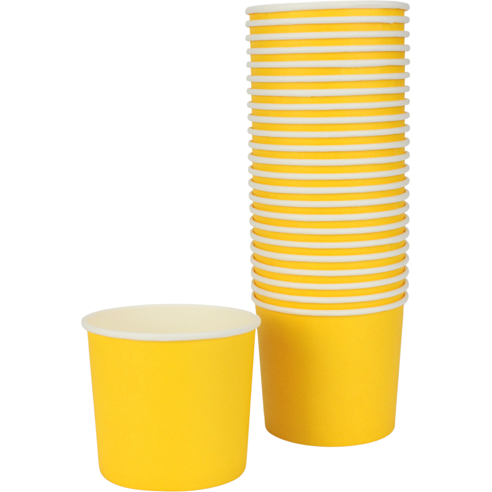 Yellow Ice Cream Cups 354ml (Pack of 24)