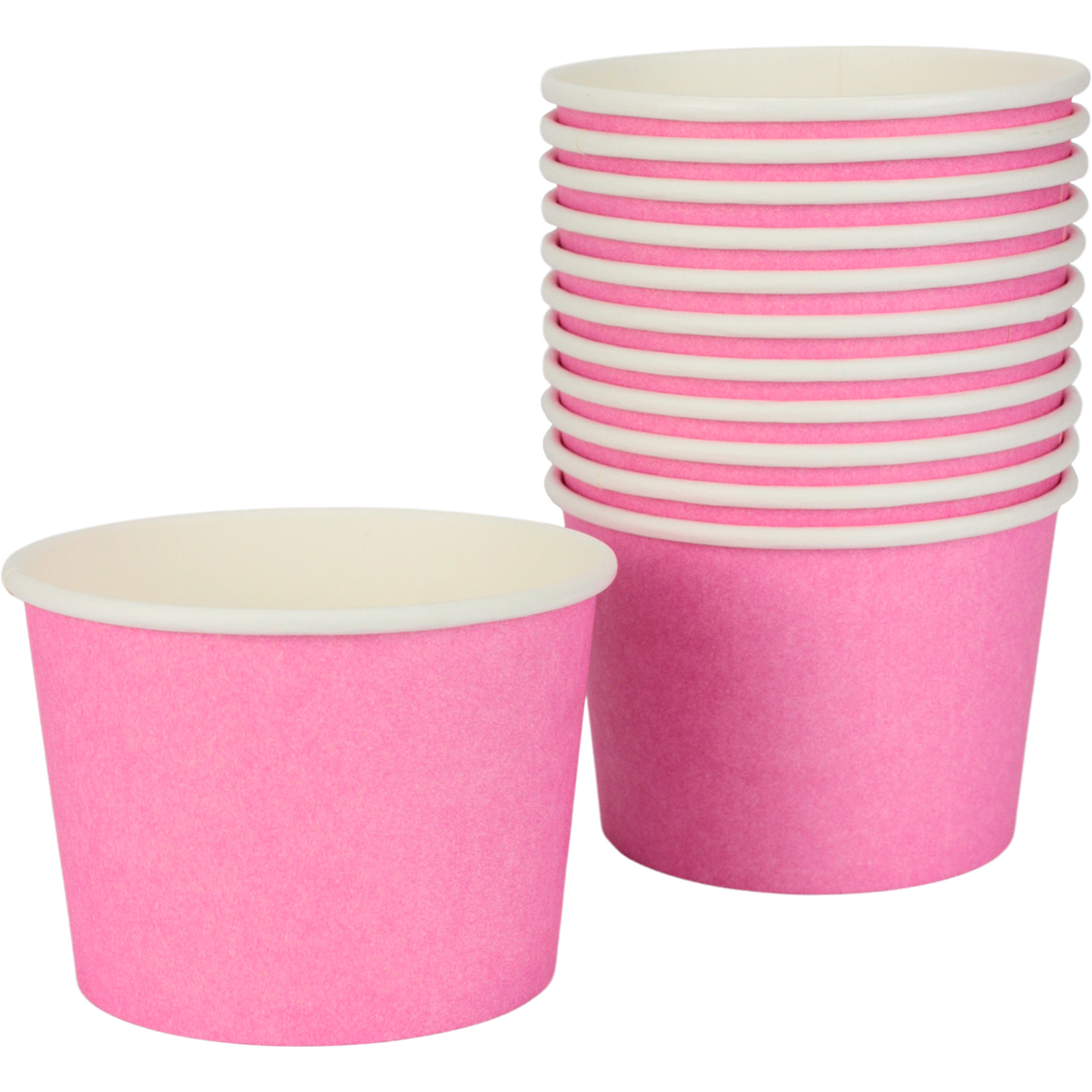 Pink Ice Cream Cups 473ml (Pack of 12)