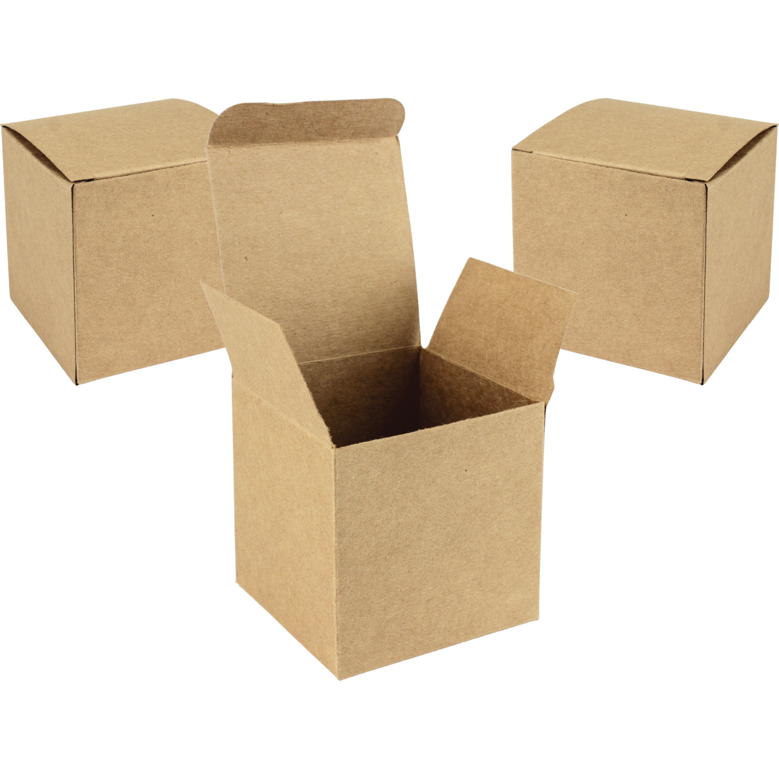 Small Brown Kraft Gift Boxes 7cm (Pack of 12)  