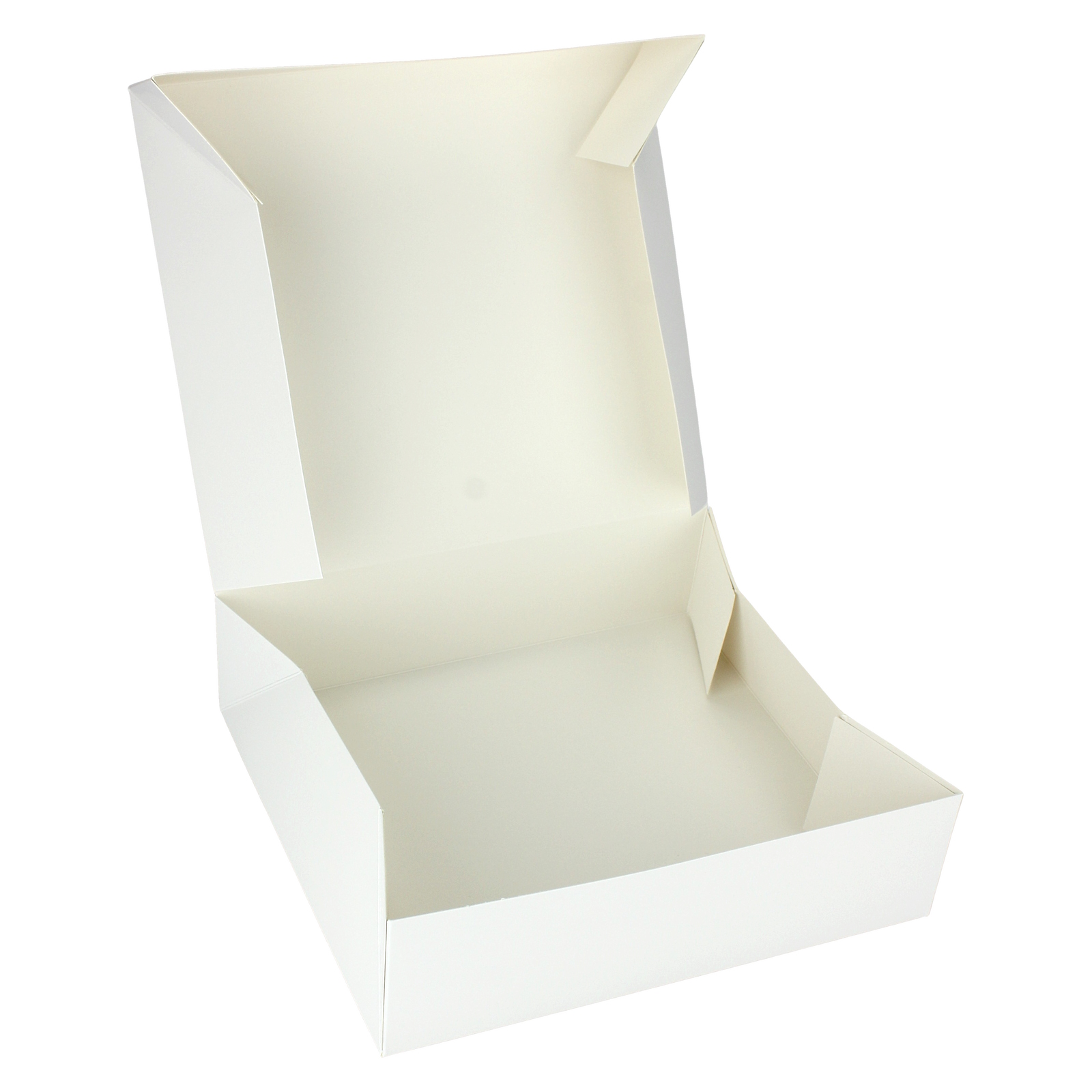 White Square Cardboard Cake Boxes 20cm x 22cm x 6cm (Pack of 2)