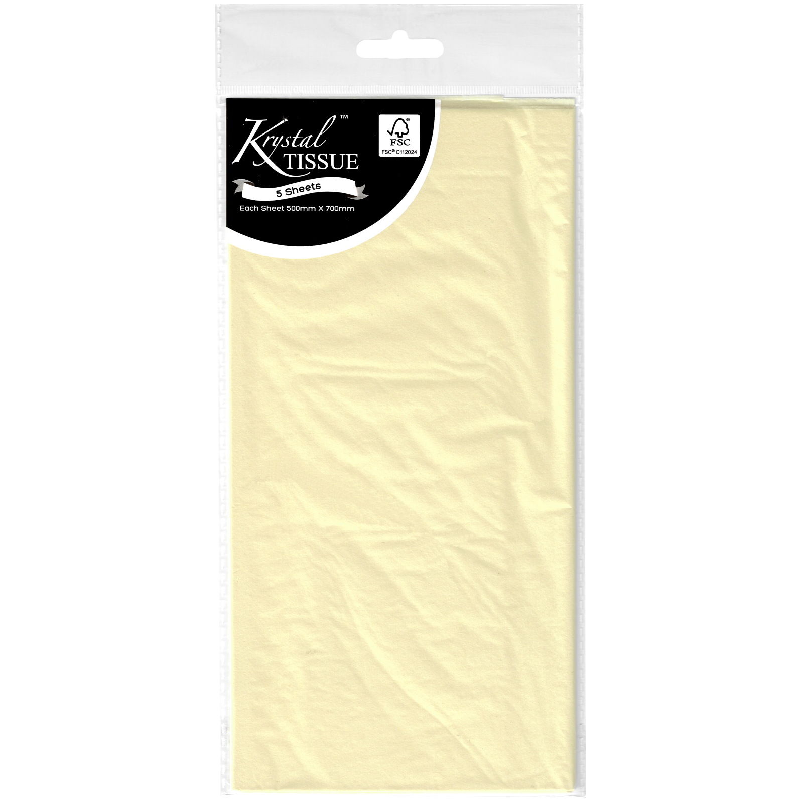 Krystal Cream Tissue Paper (5 Sheets)