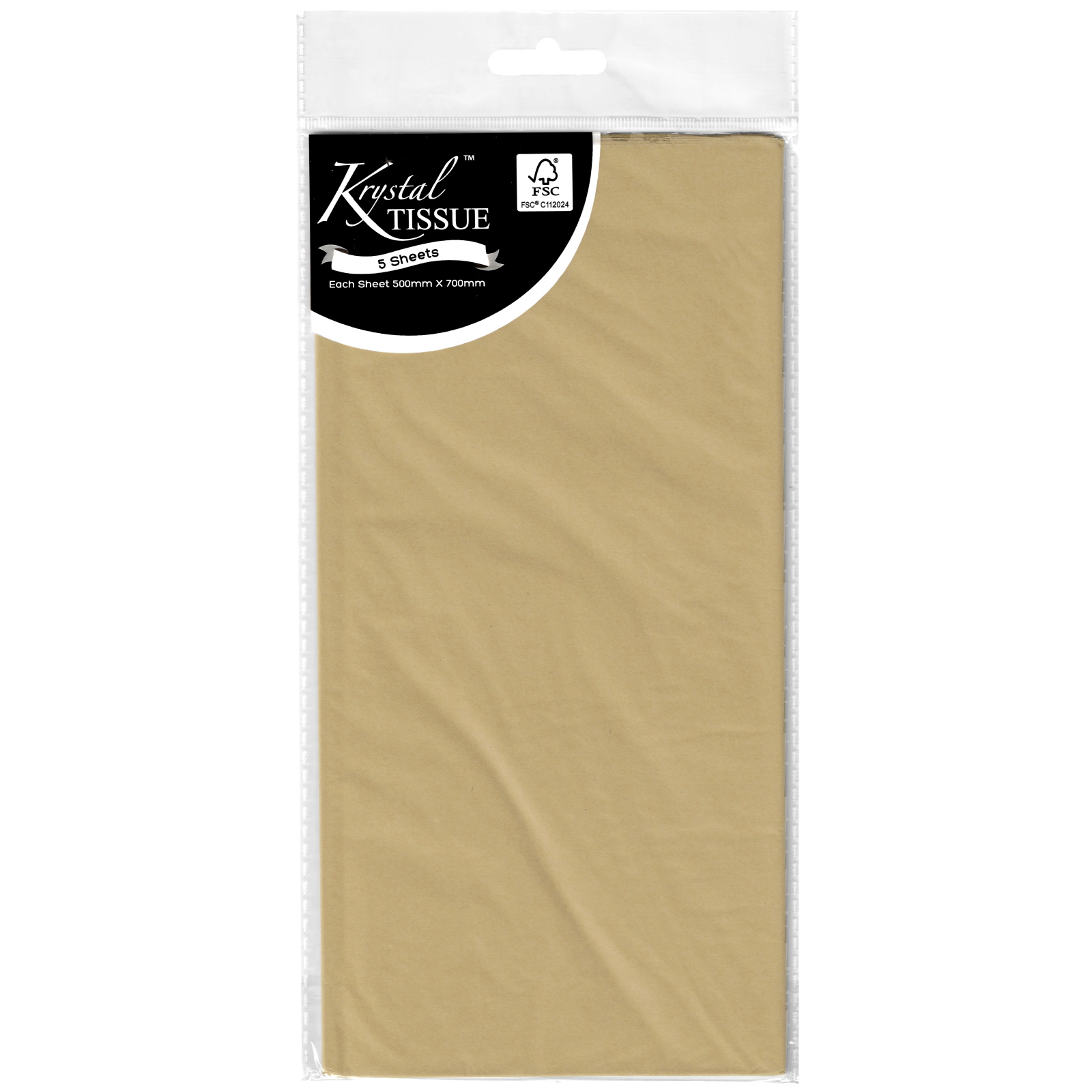 Krystal Natural Tissue Paper (5 Sheets)