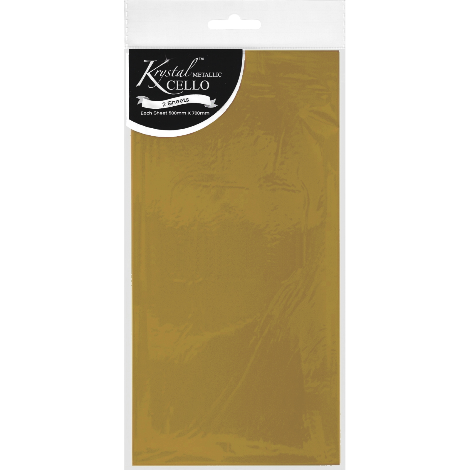 Krystal Yellow Cellophane (2 Sheets)