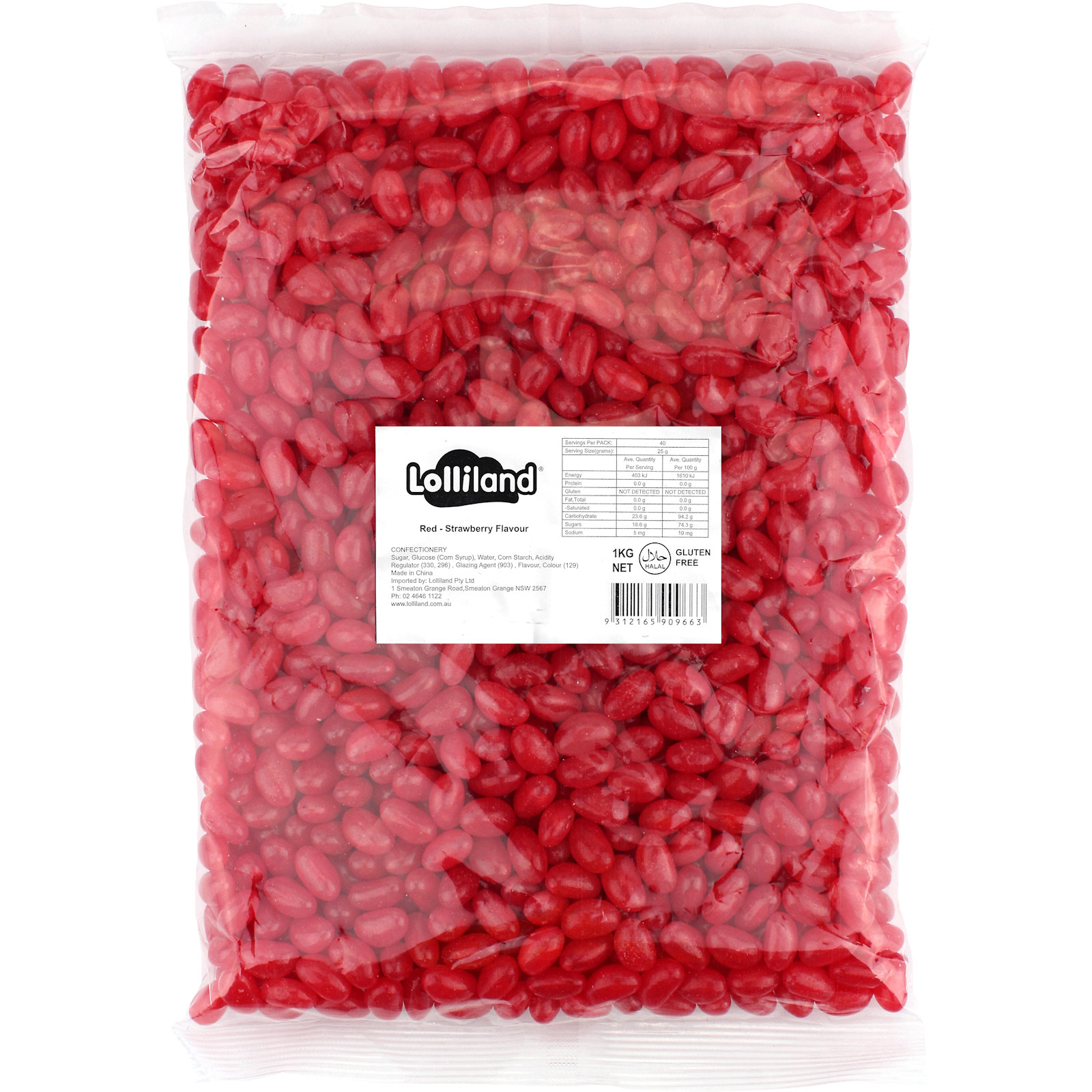 Red Jelly Beans (1kg)