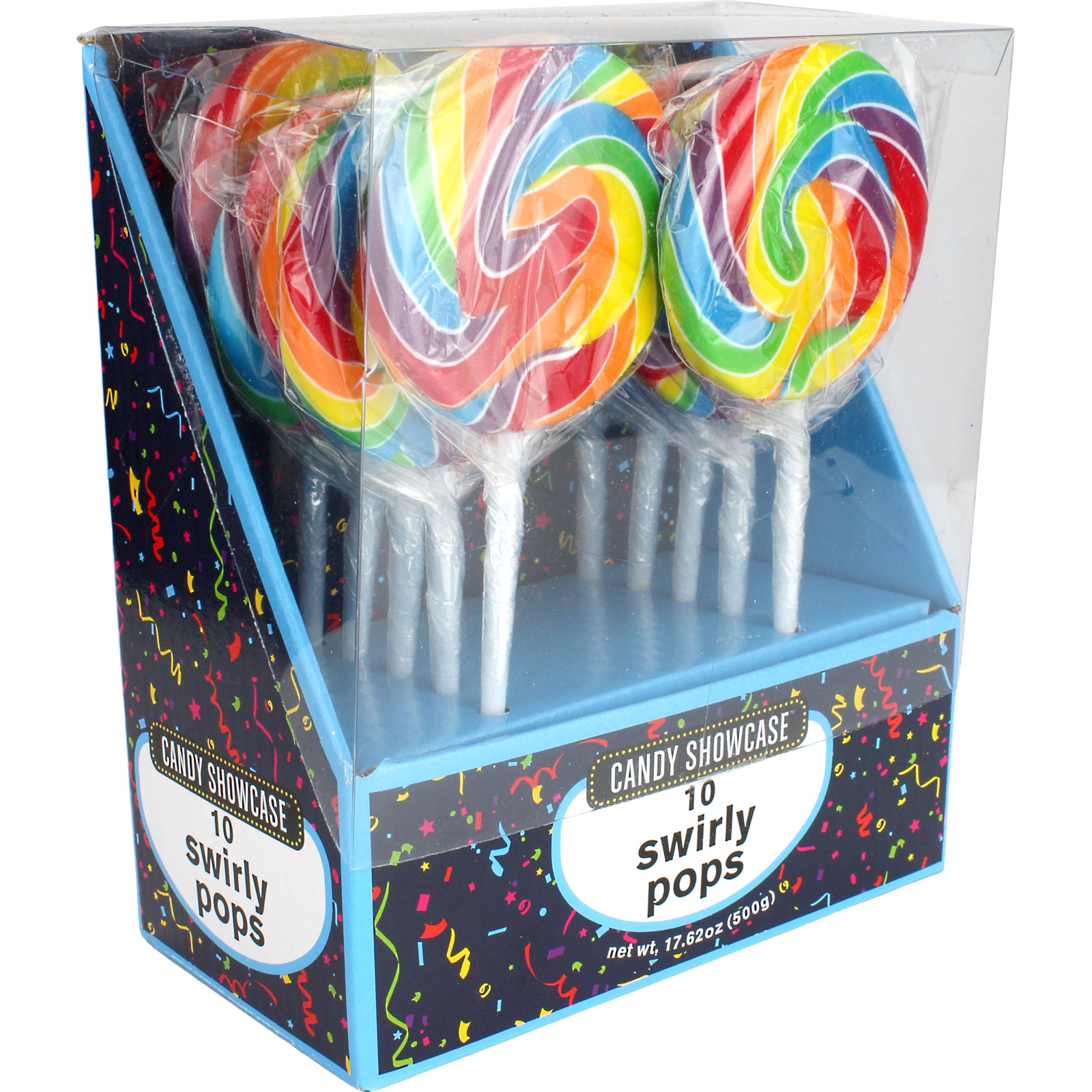 Rainbow Swirl Lollipops (Pack of 10)