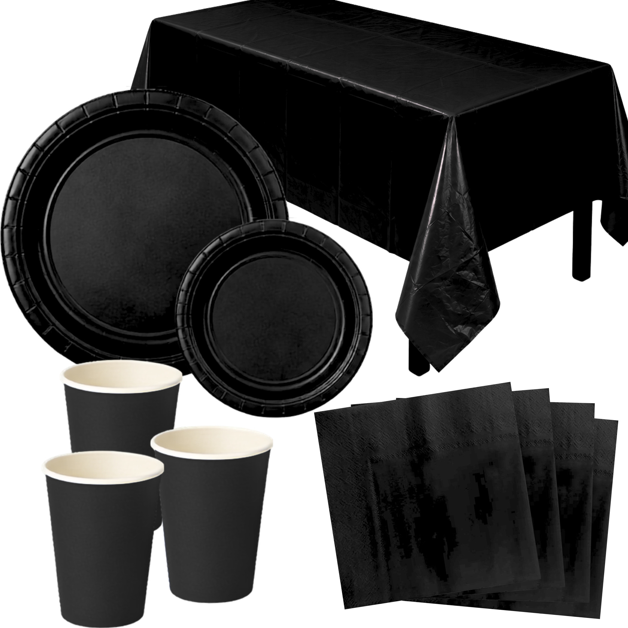 Black Party Pack (For 12 Guests) 