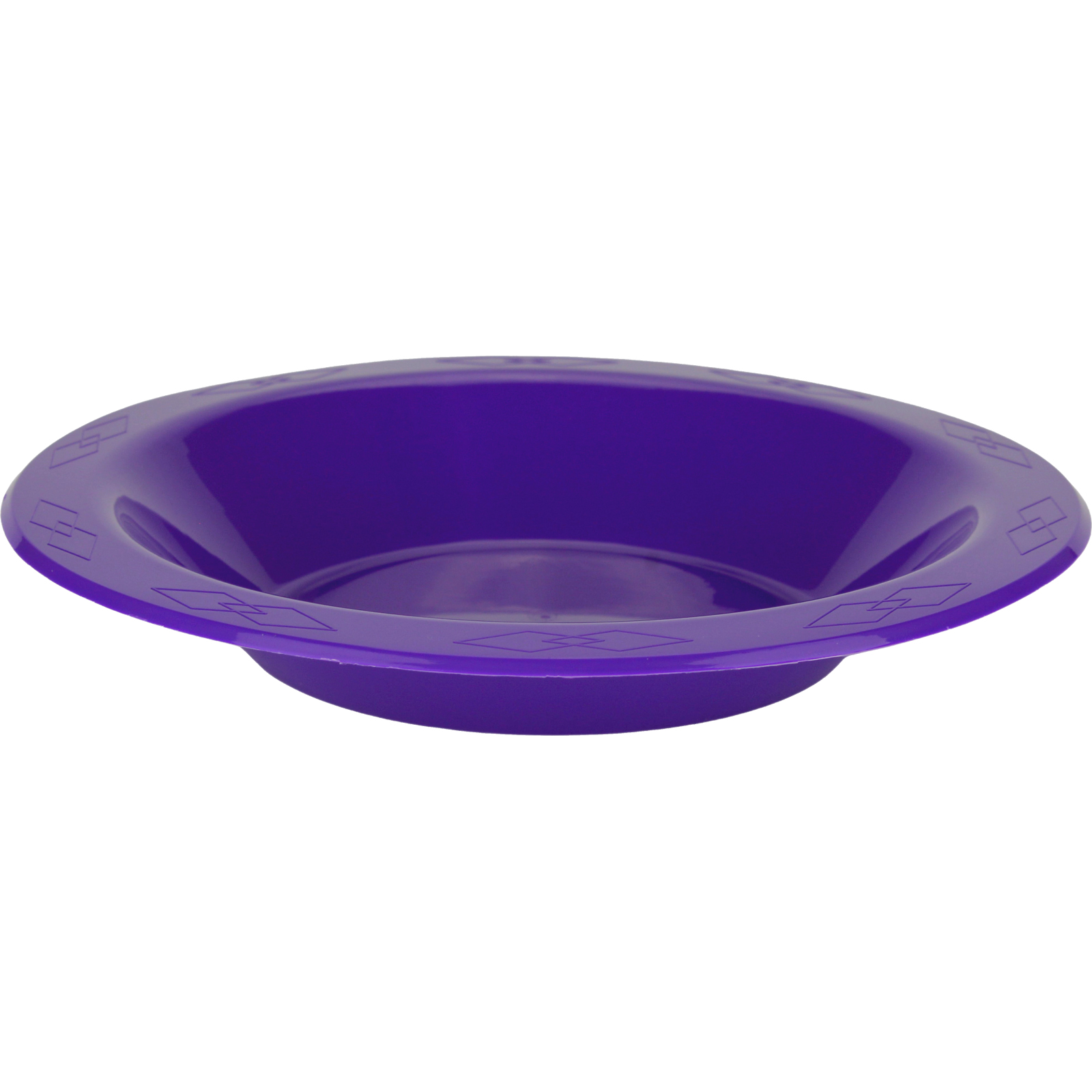 Purple 18cm Plastic Reusable Bowls (Pack of 20)