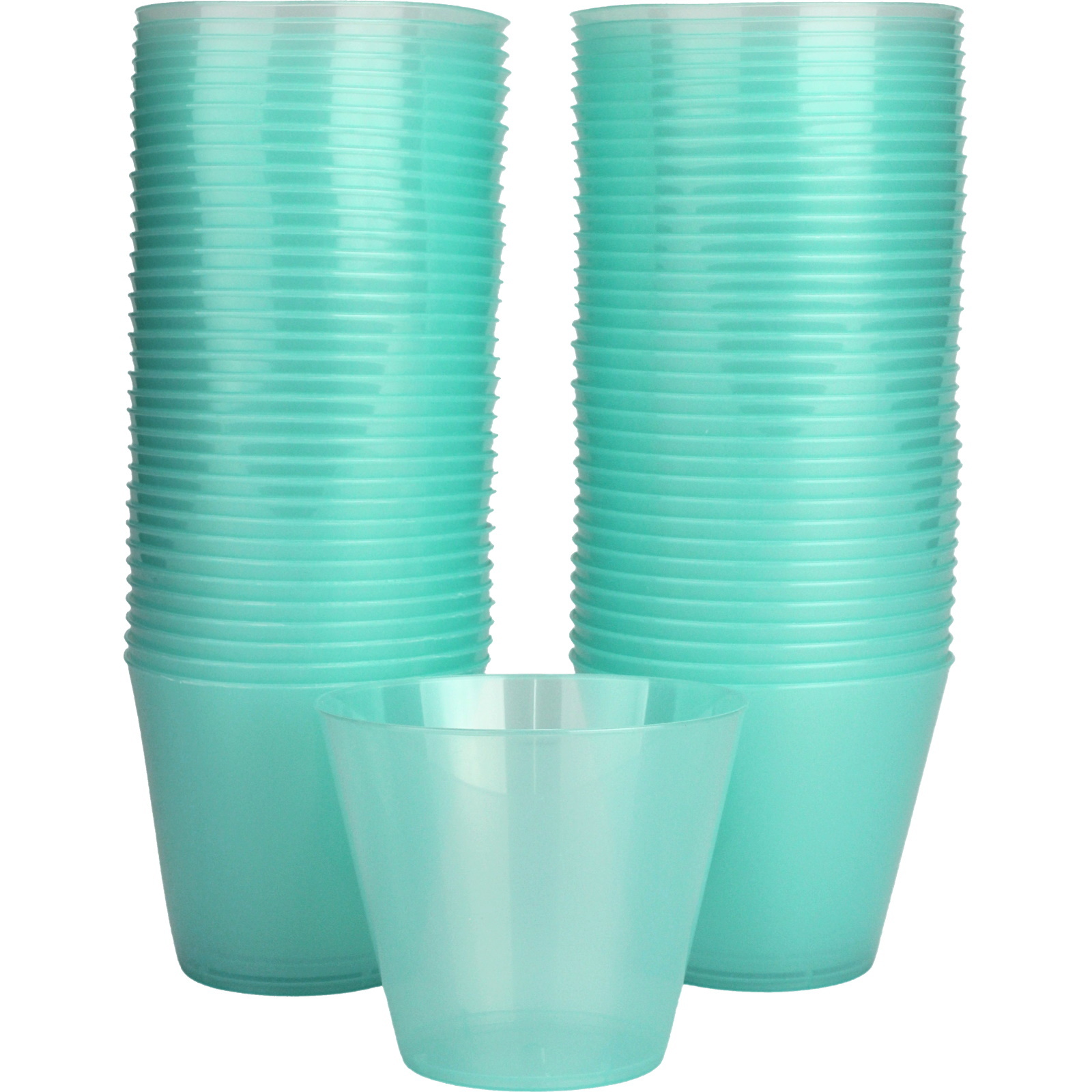 Mint Green Plastic Tumbler Cups (Pack of 72)