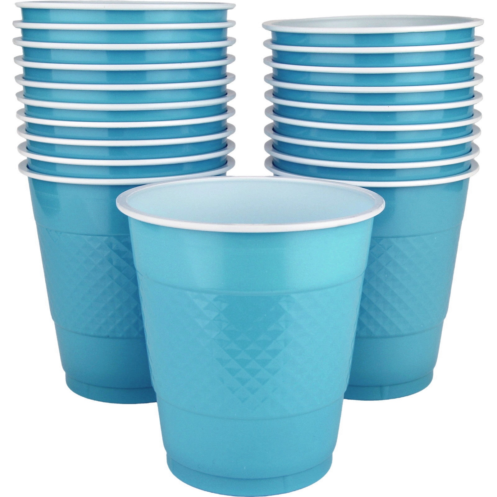 Caribbean Blue 354ml Reusable Cups (Pack of 20)