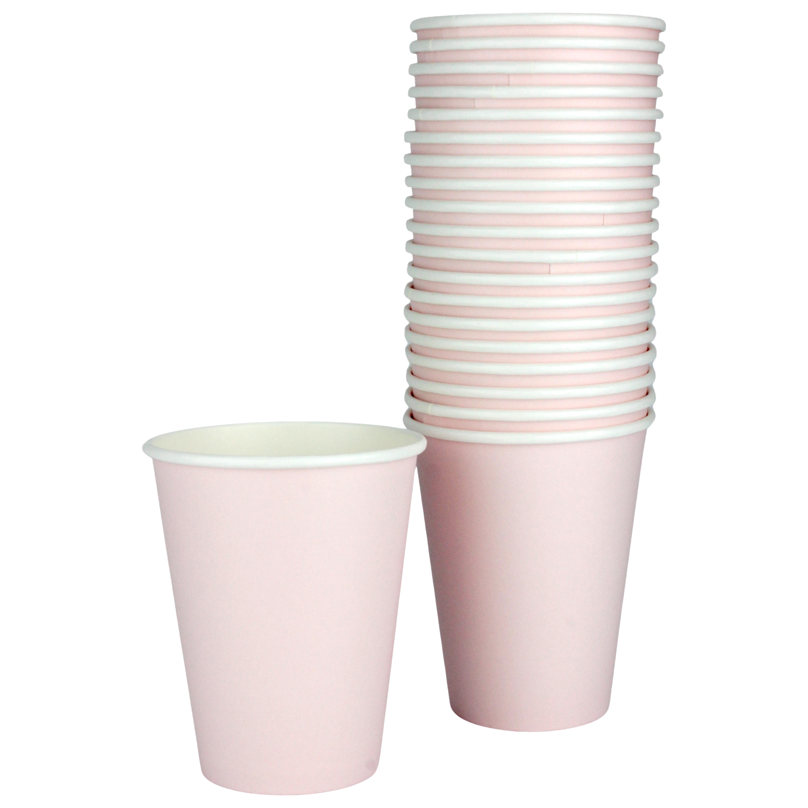 Pastel Pink Paper Cups 354ml (Pack of 20)