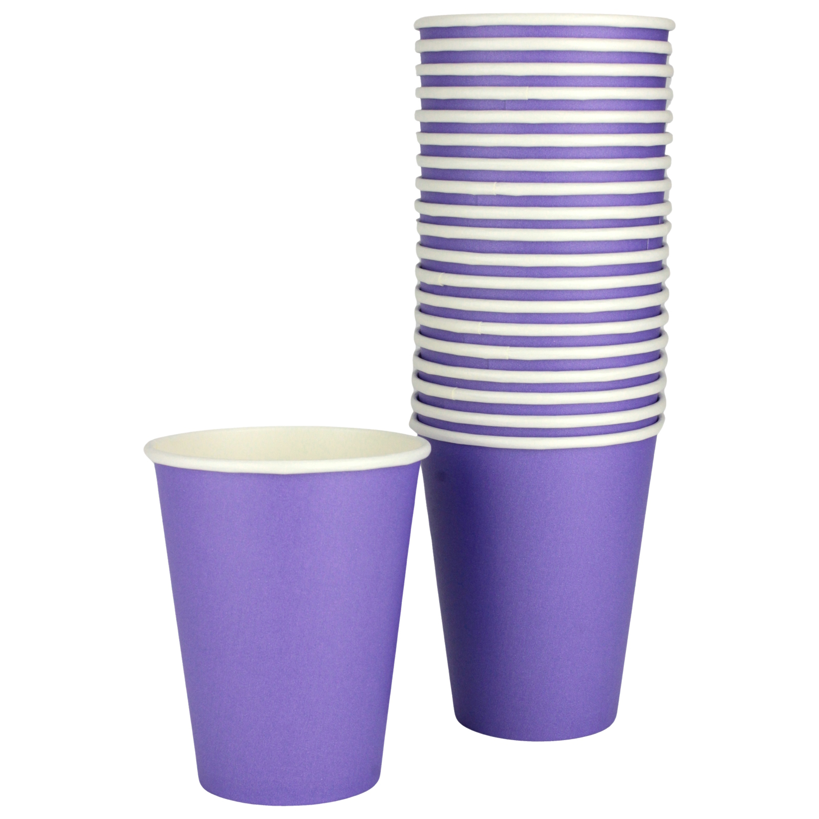 New Purple Paper Cups 354ml (Pack of 20)