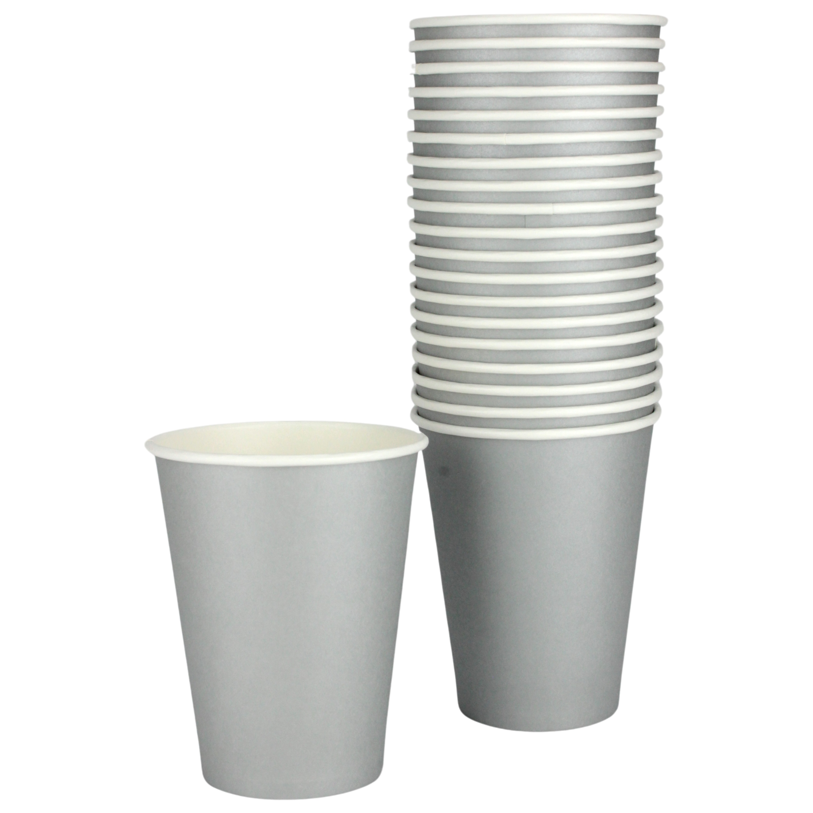 Silver Paper Cups 354ml (Pack of 20)