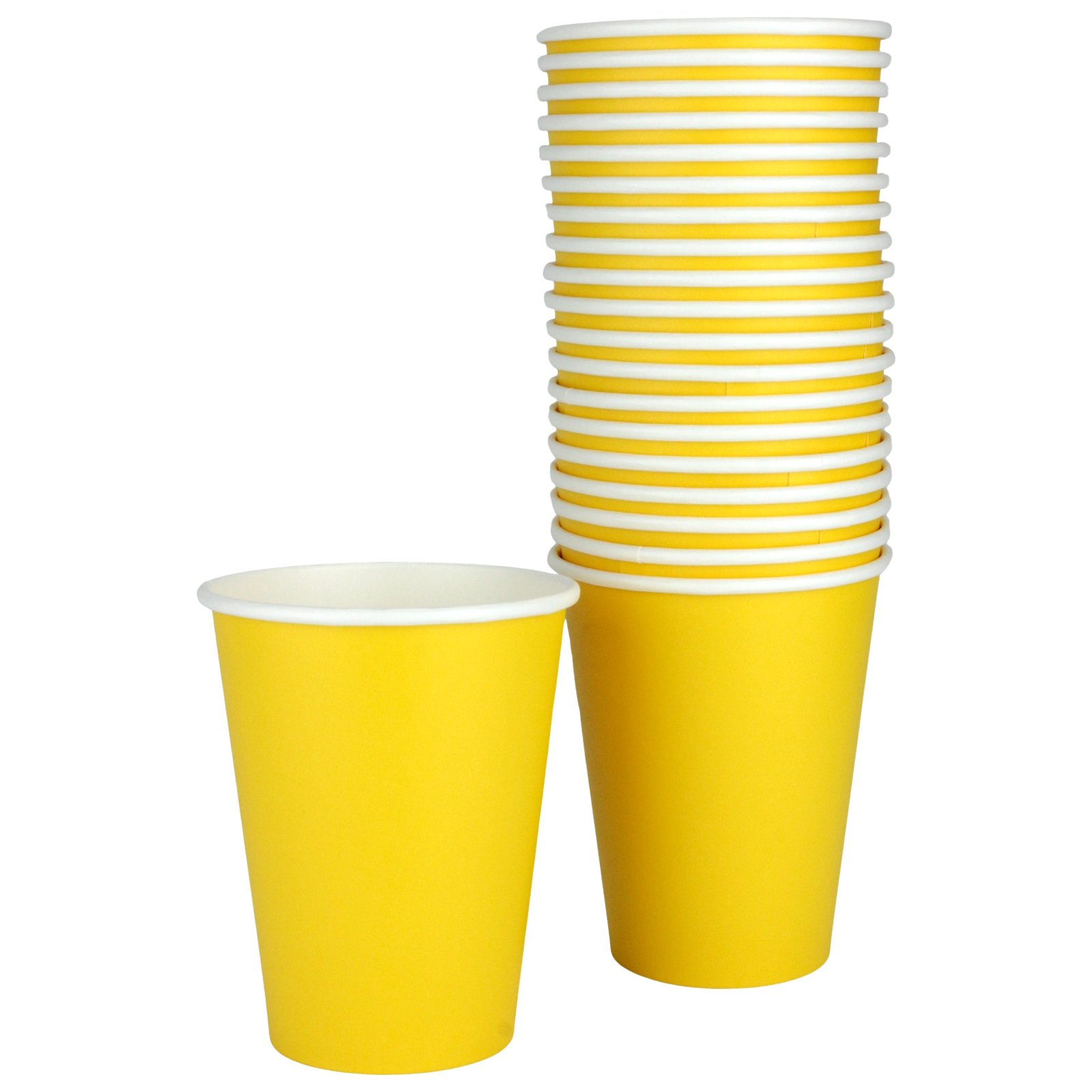 Yellow Sunshine Paper Cups 354ml (Pack of 20)