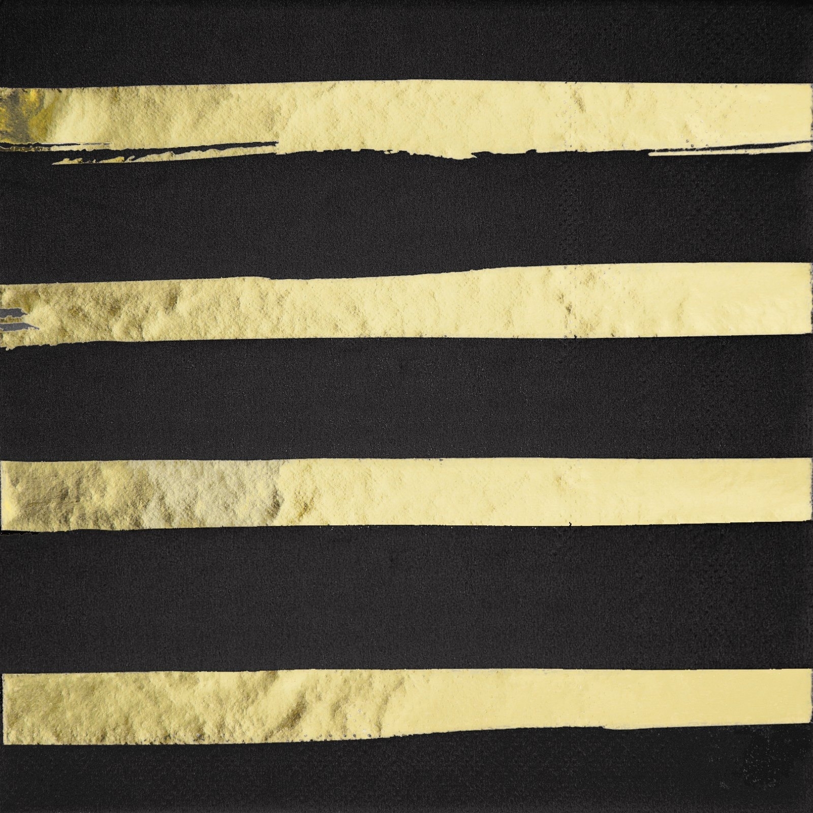 Black and Gold Foil Stripe Large Napkins (Pack of 16)