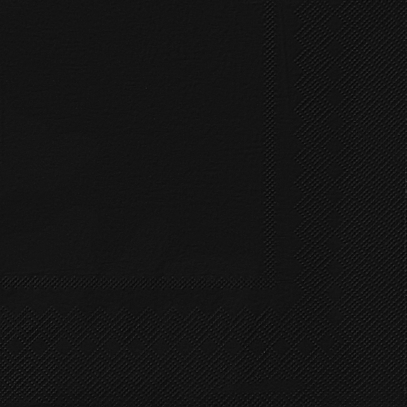 Midnight Black Large Paper Napkins / Serviettes (Pack of 20)