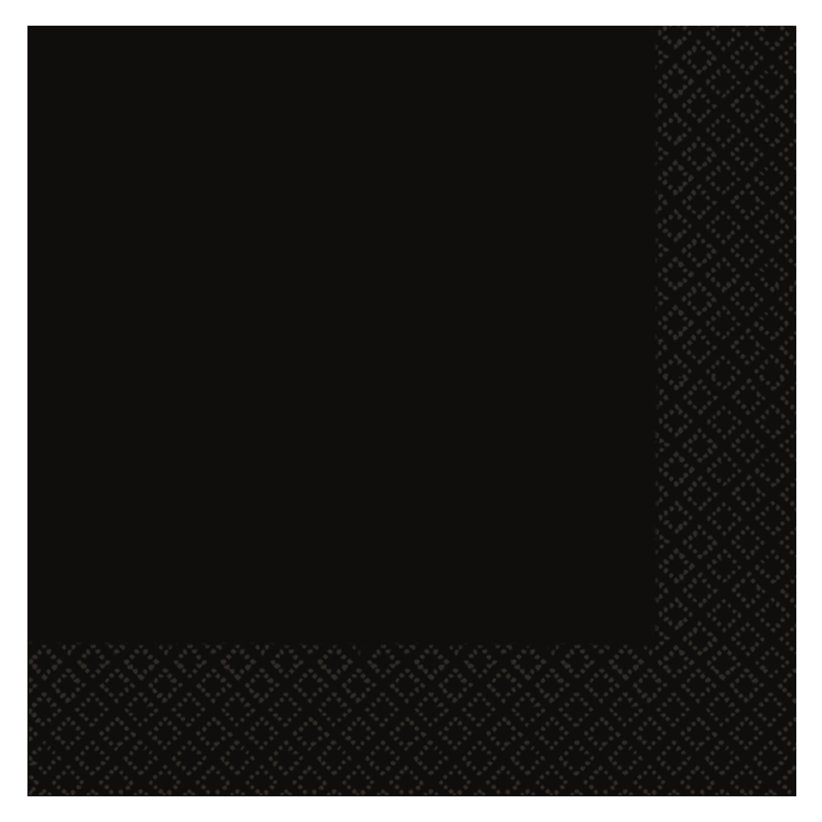 Jet Black Lunch Napkins / Serviettes (Pack of 40)