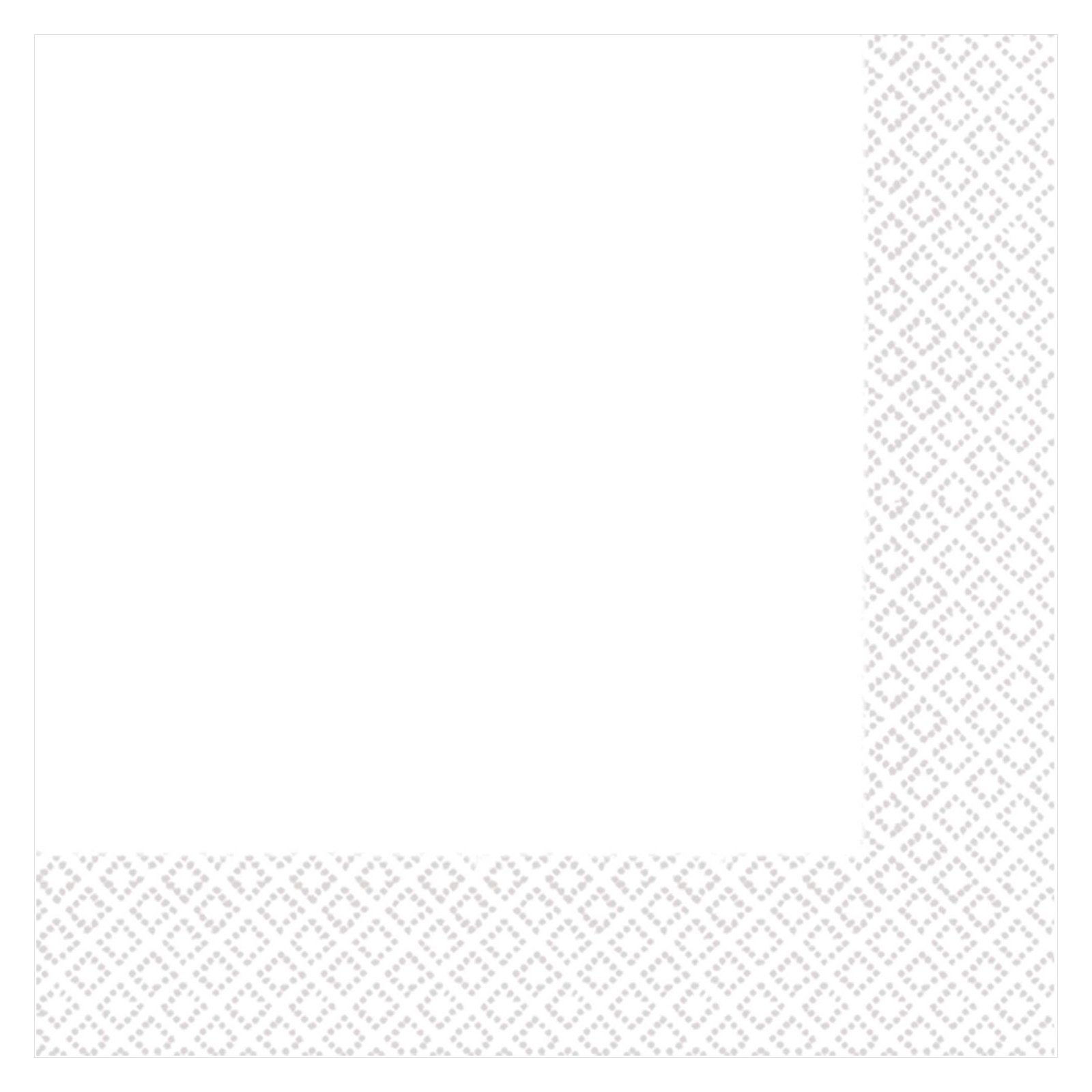 Frosty White Lunch Napkins / Serviettes (Pack of 40)