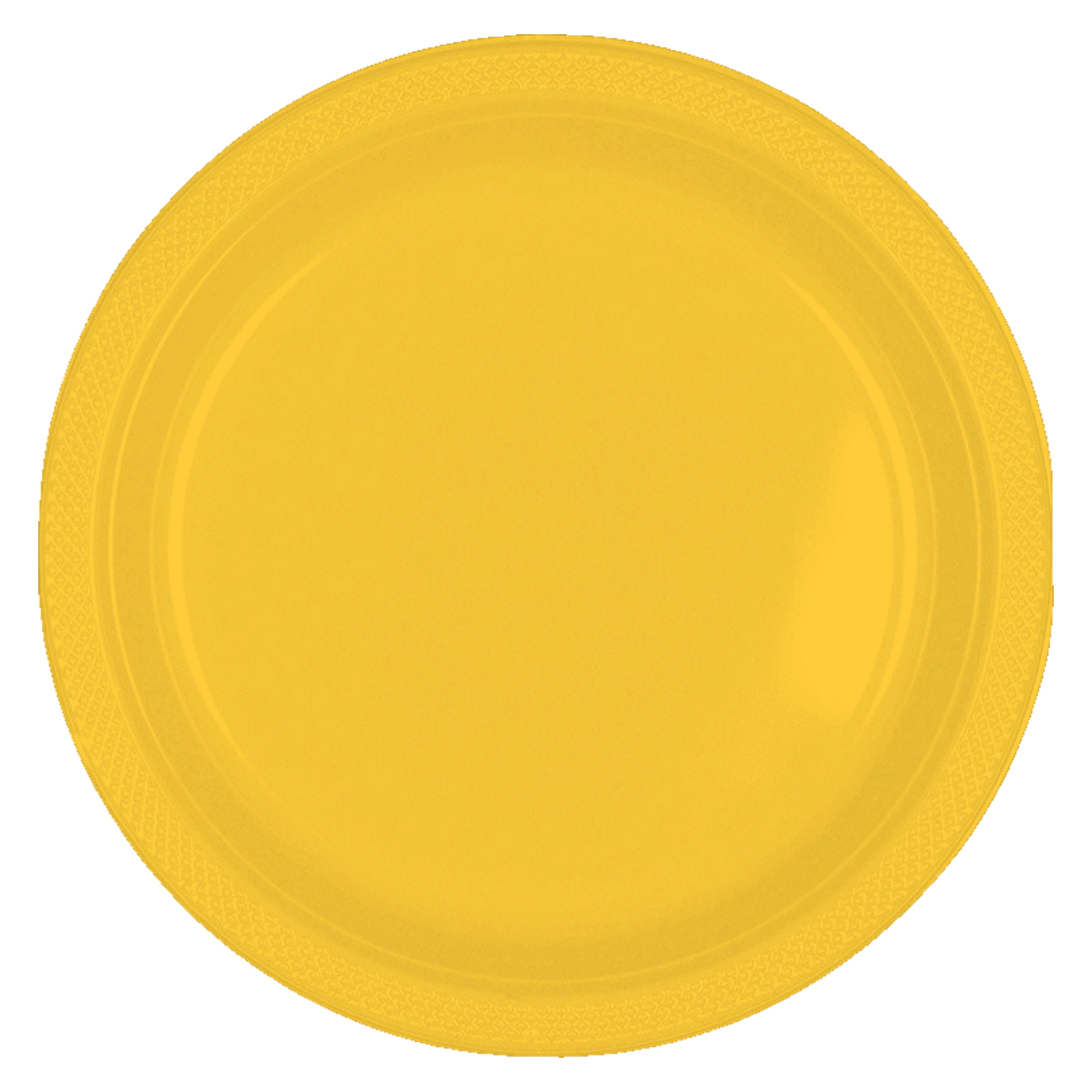 Sunshine Yellow 23cm Reusable Plates (Pack of 20)