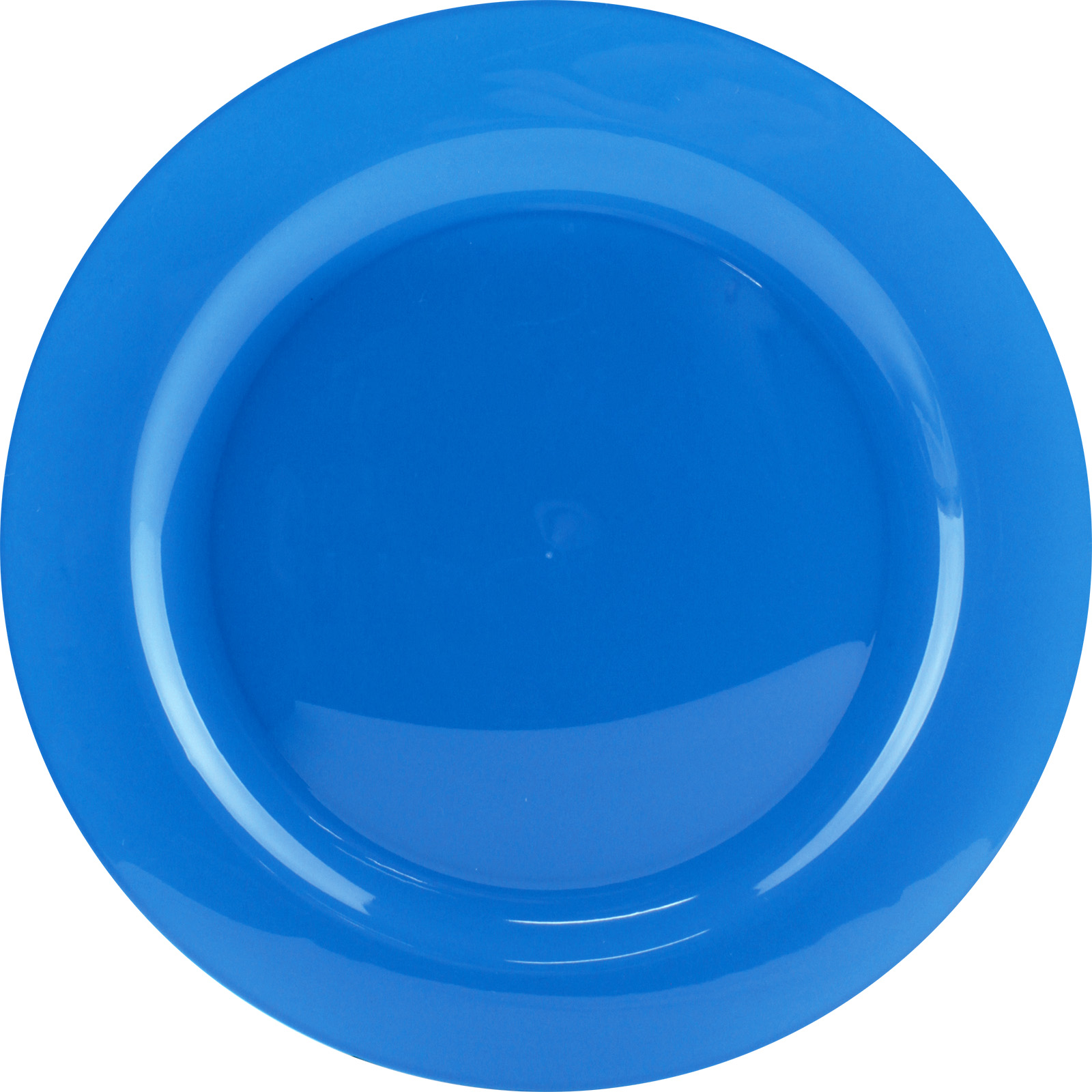 Cobalt Blue 23cm Plastic Reusable Plates (Pack of 10) 
