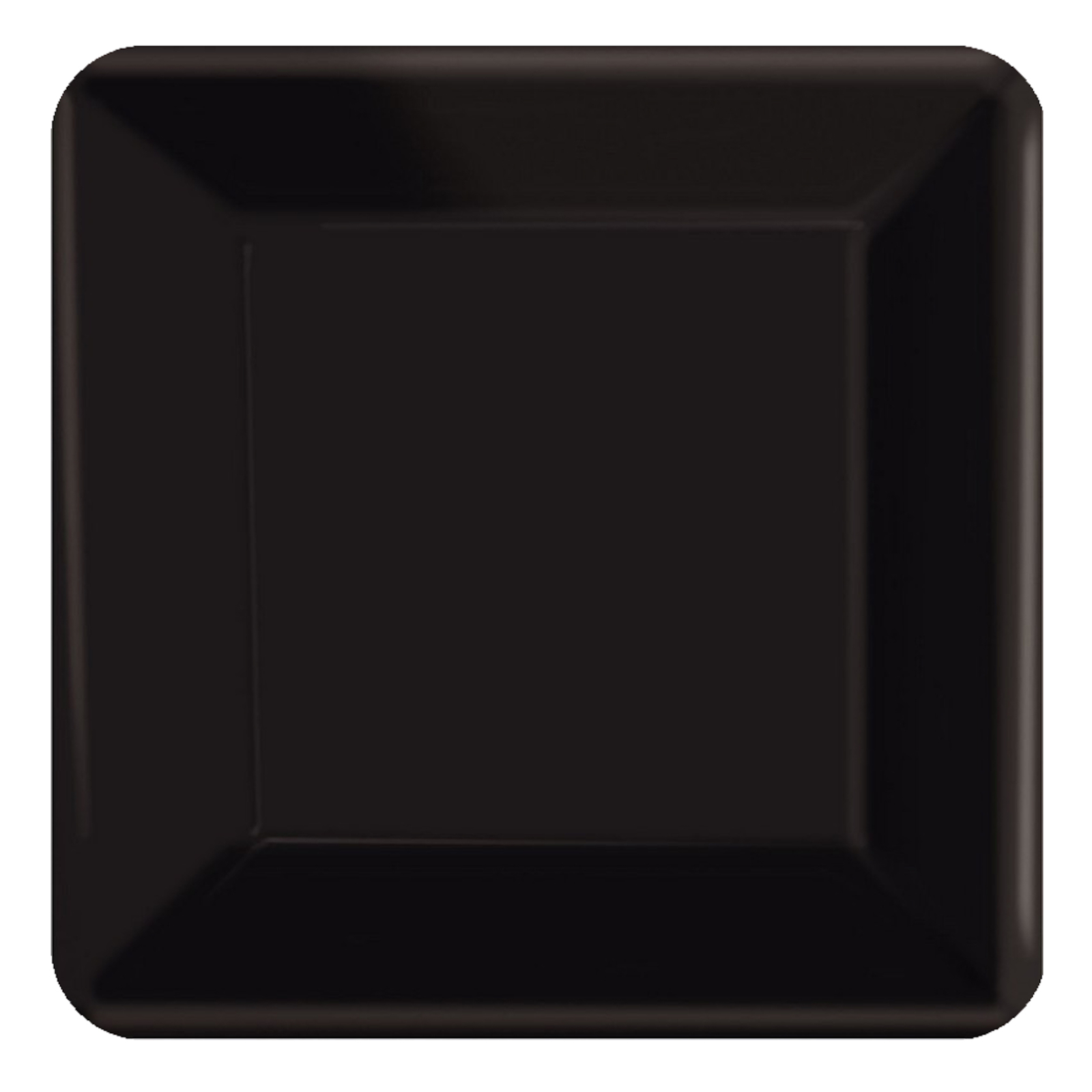 Jet Black 23cm Square Paper Plates NPC (Pack of 20)