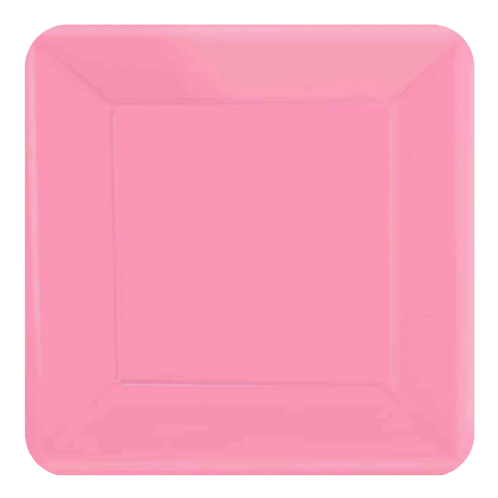 New Pink 23cm Square Paper Plates NPC (Pack of 20)