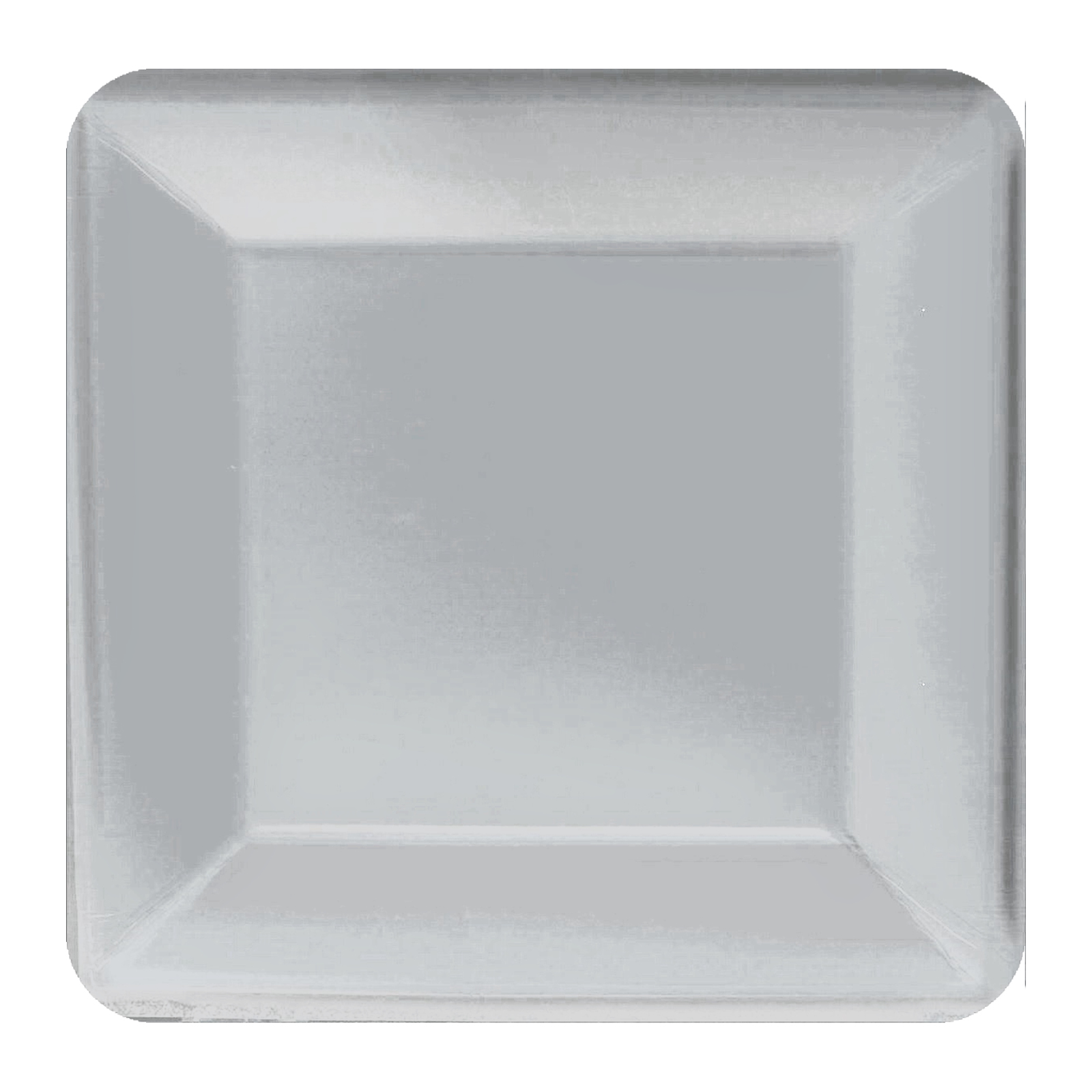 Silver 23cm Square Paper Plates NPC (Pack of 20)