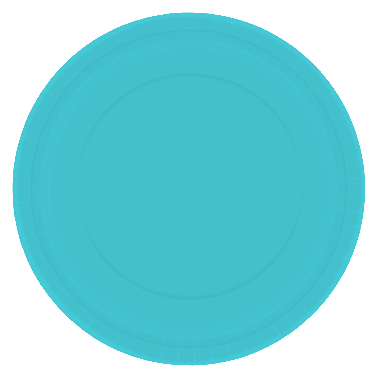 Caribbean Blue 23cm Round Paper Plates NPC (Pack of 20)