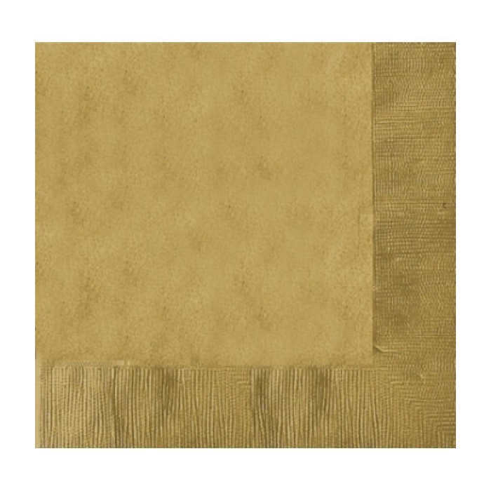 Gold Small Napkins (Pack of 20)