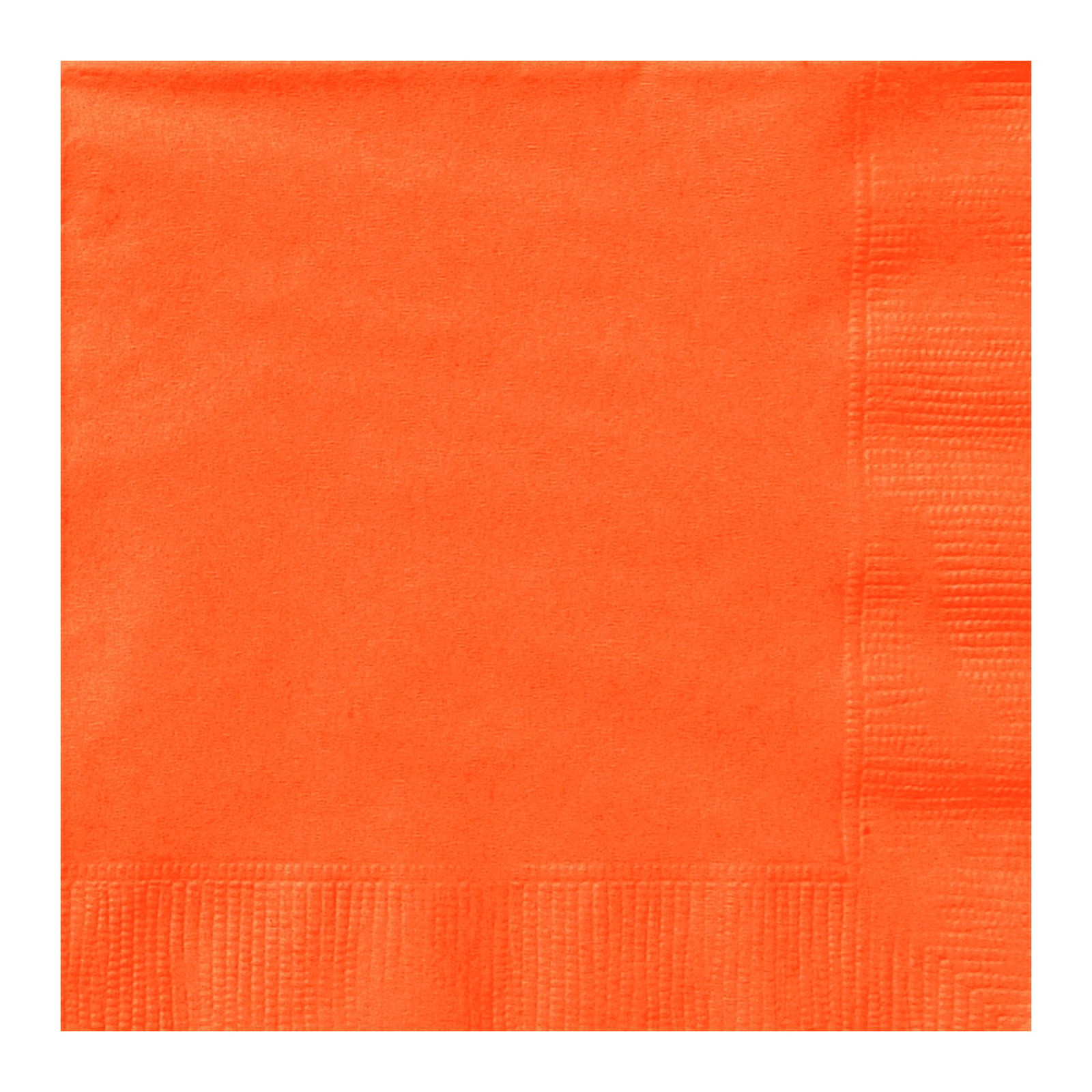 Orange Small Napkins / Serviettes (Pack of 50)