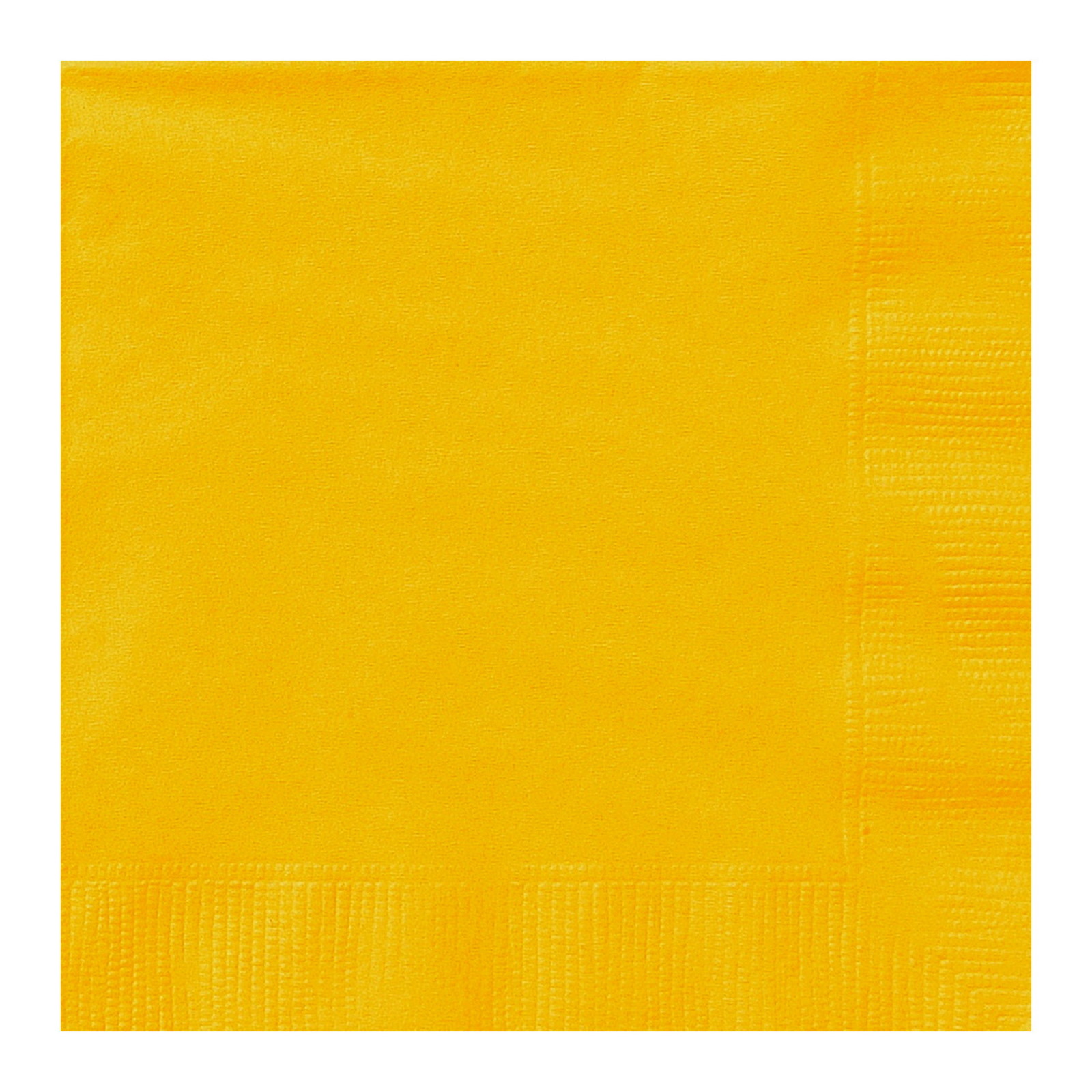 Yellow Small Napkins (Pack of 50)