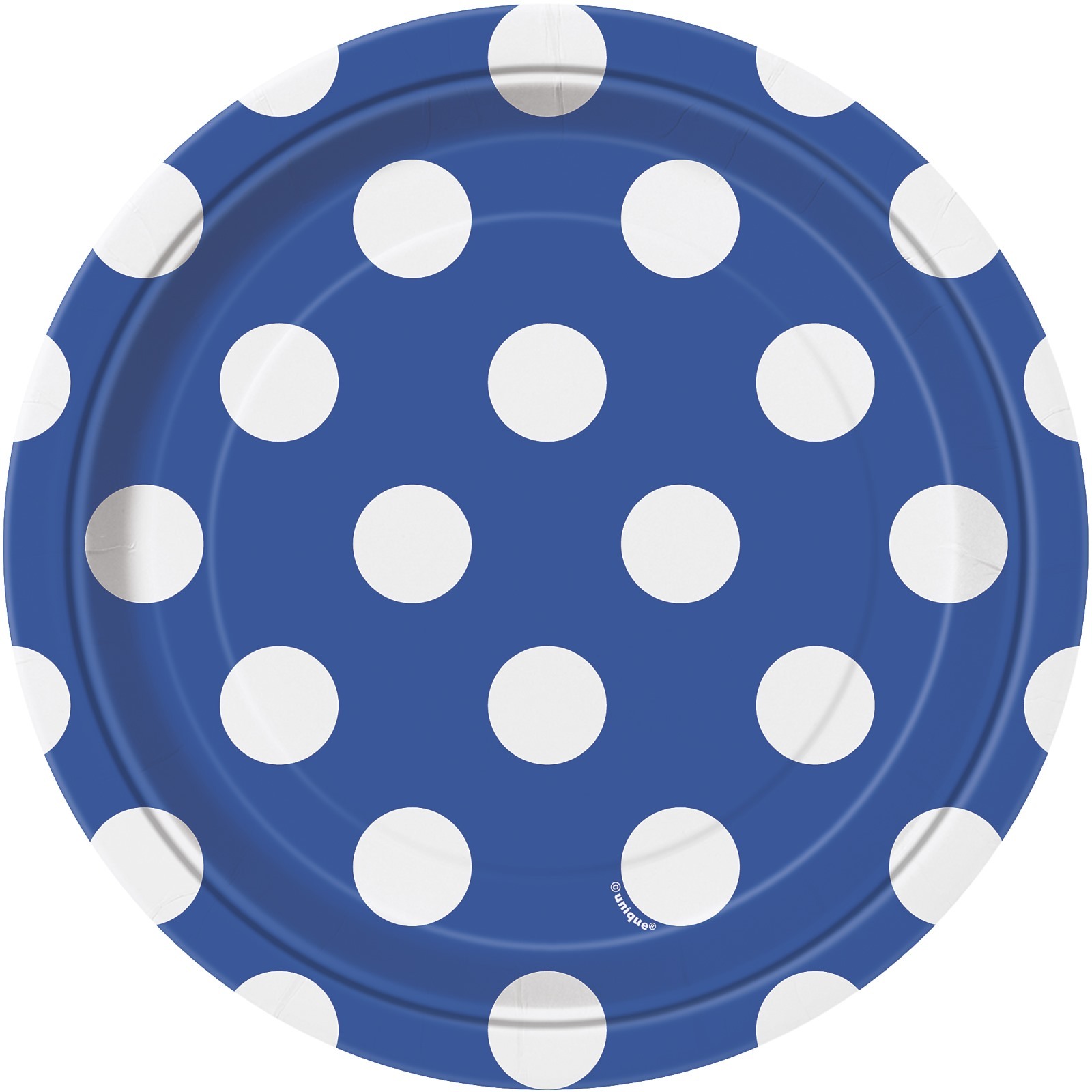 Blue Polkadot Small Plates (Pack of 8)