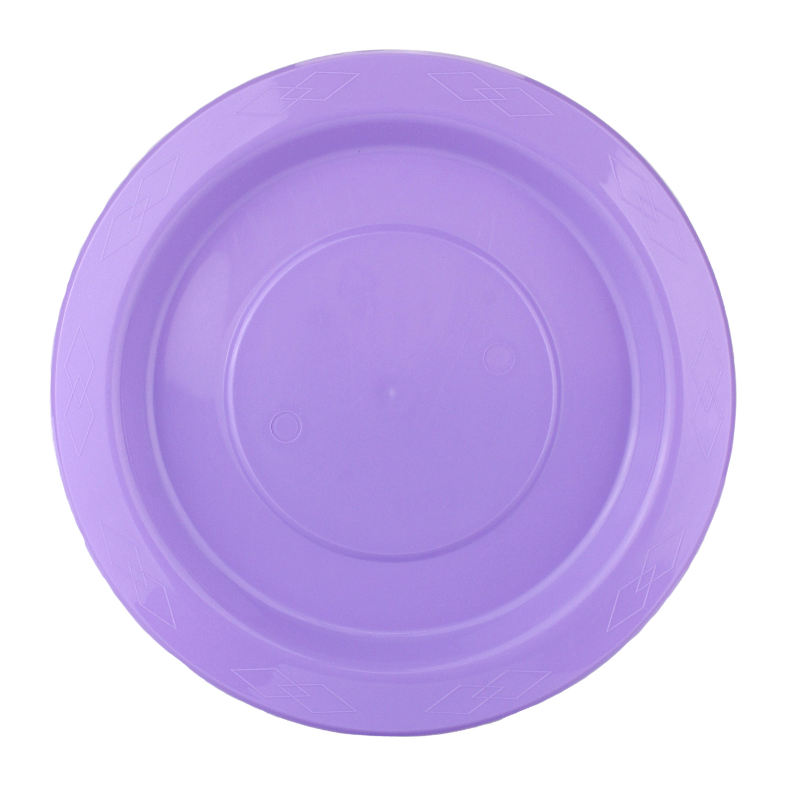 Lavender 18cm Plastic Reusable Plates (Pack of 20)