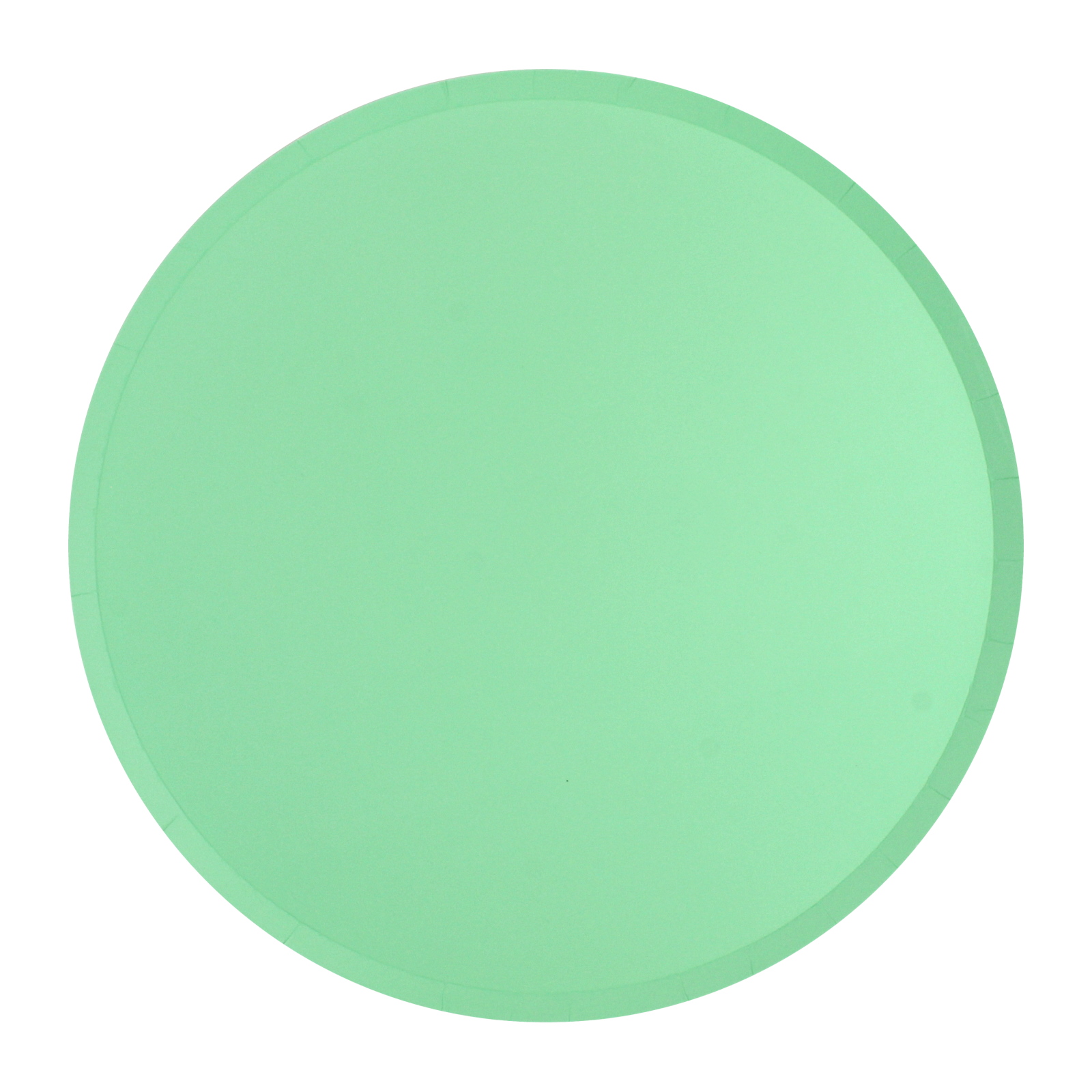 Neon Mint Small Paper Plates (Pack of 12) 