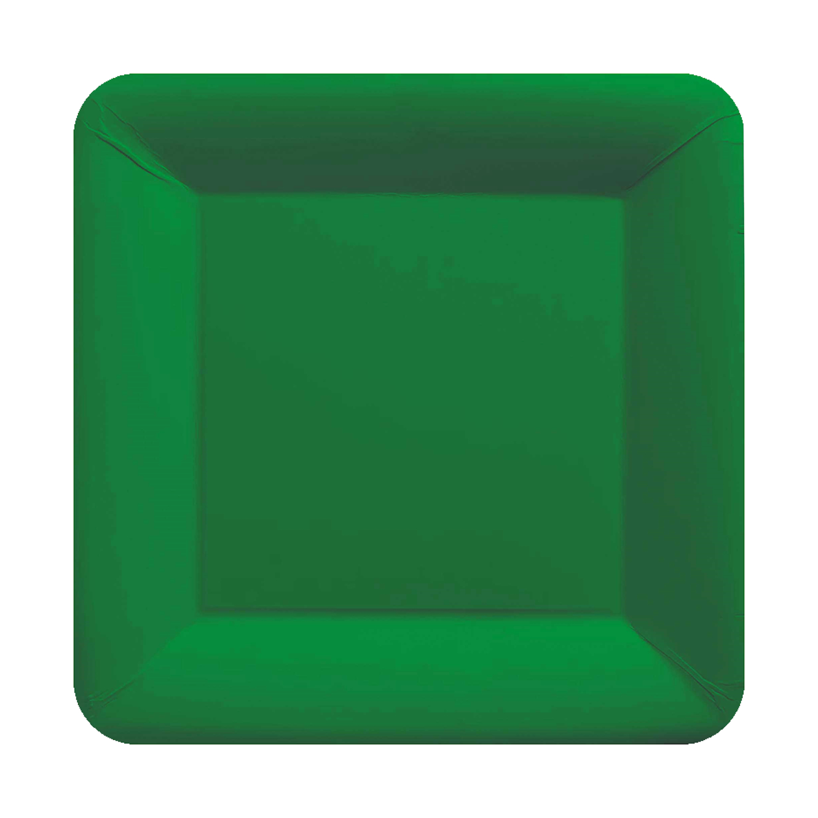 Festive Green17cm Square Paper Plates NPC (Pack of 20)