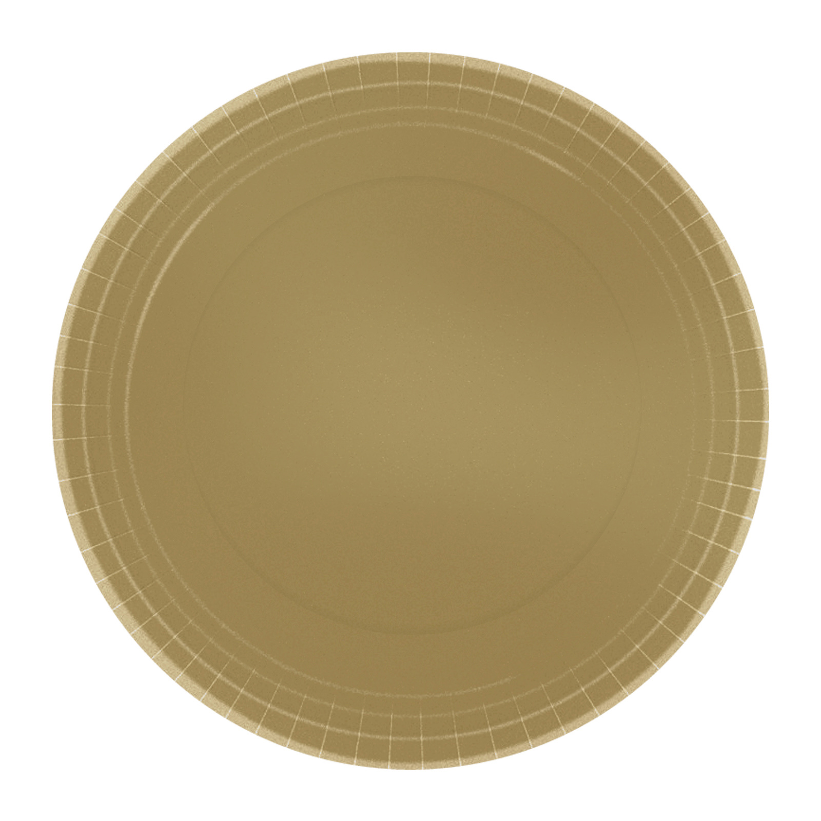 Gold 17cm Round Paper Plates NPC (Pack of 20)